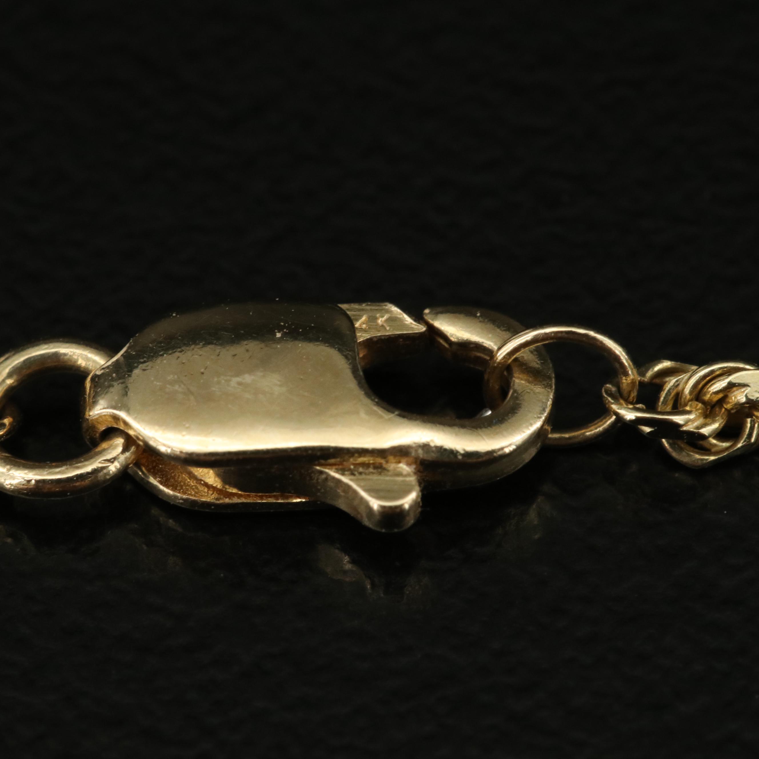 14K Rope Chain Necklace