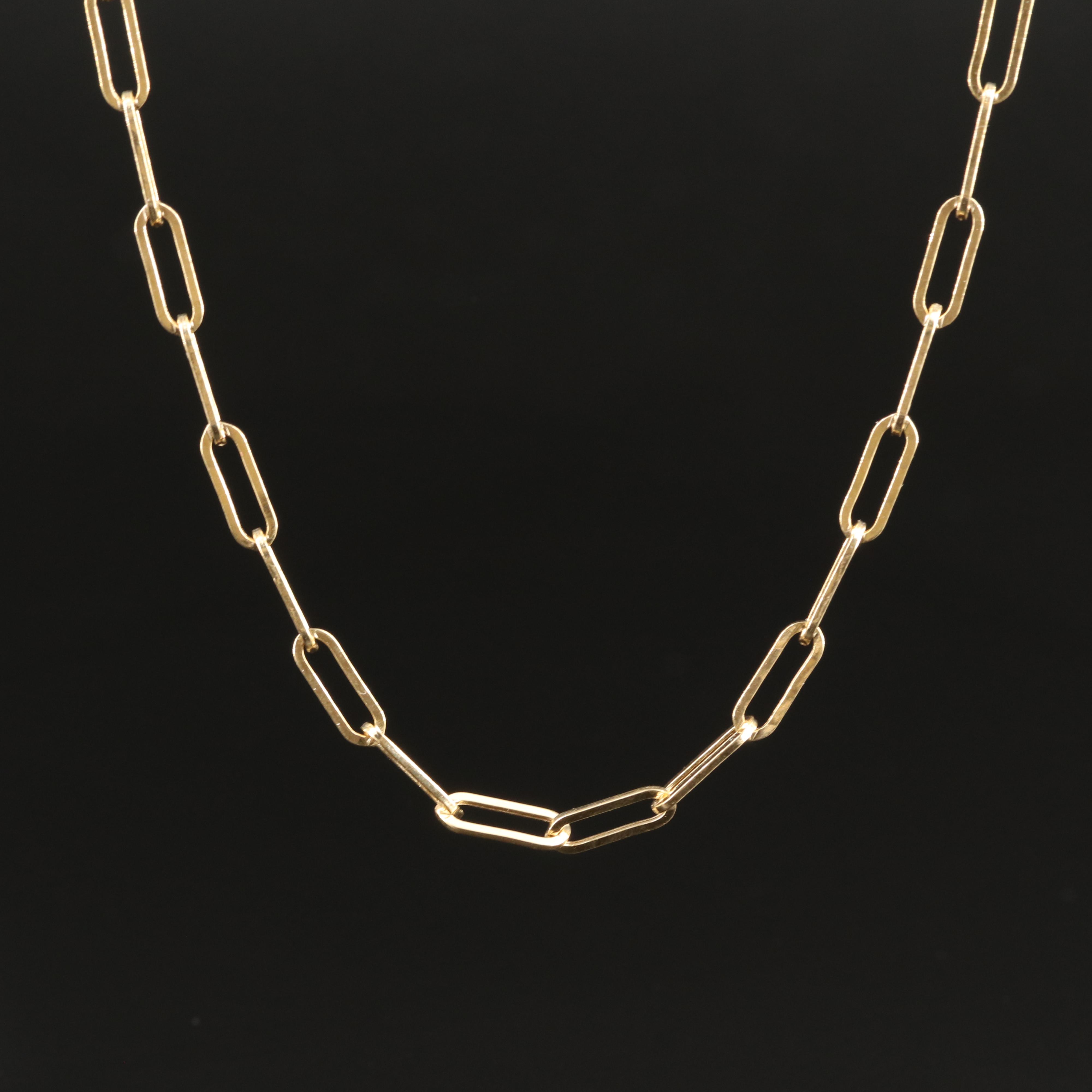 EFFY 14K Paper Clip Chain Necklace