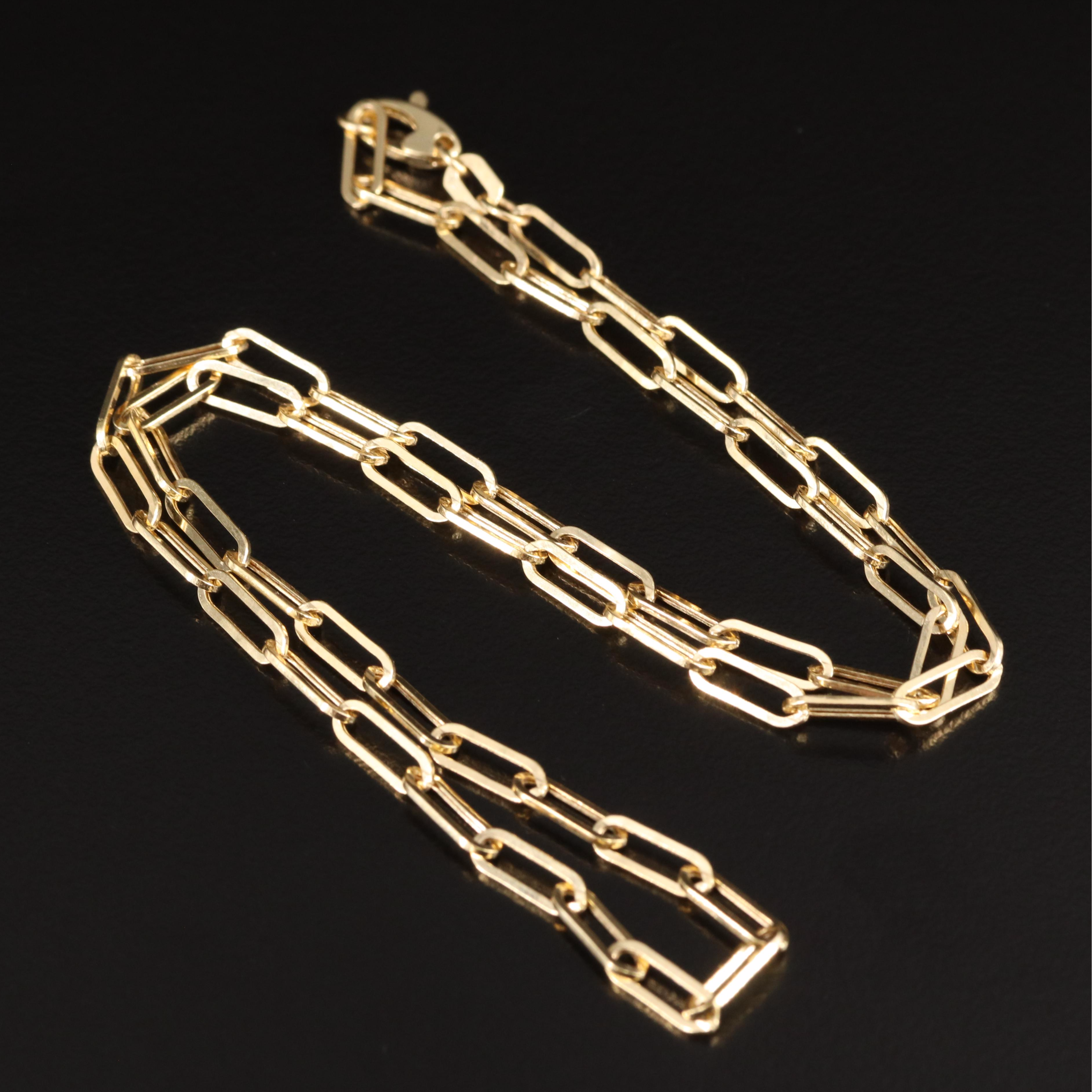 EFFY 14K Paper Clip Chain Necklace