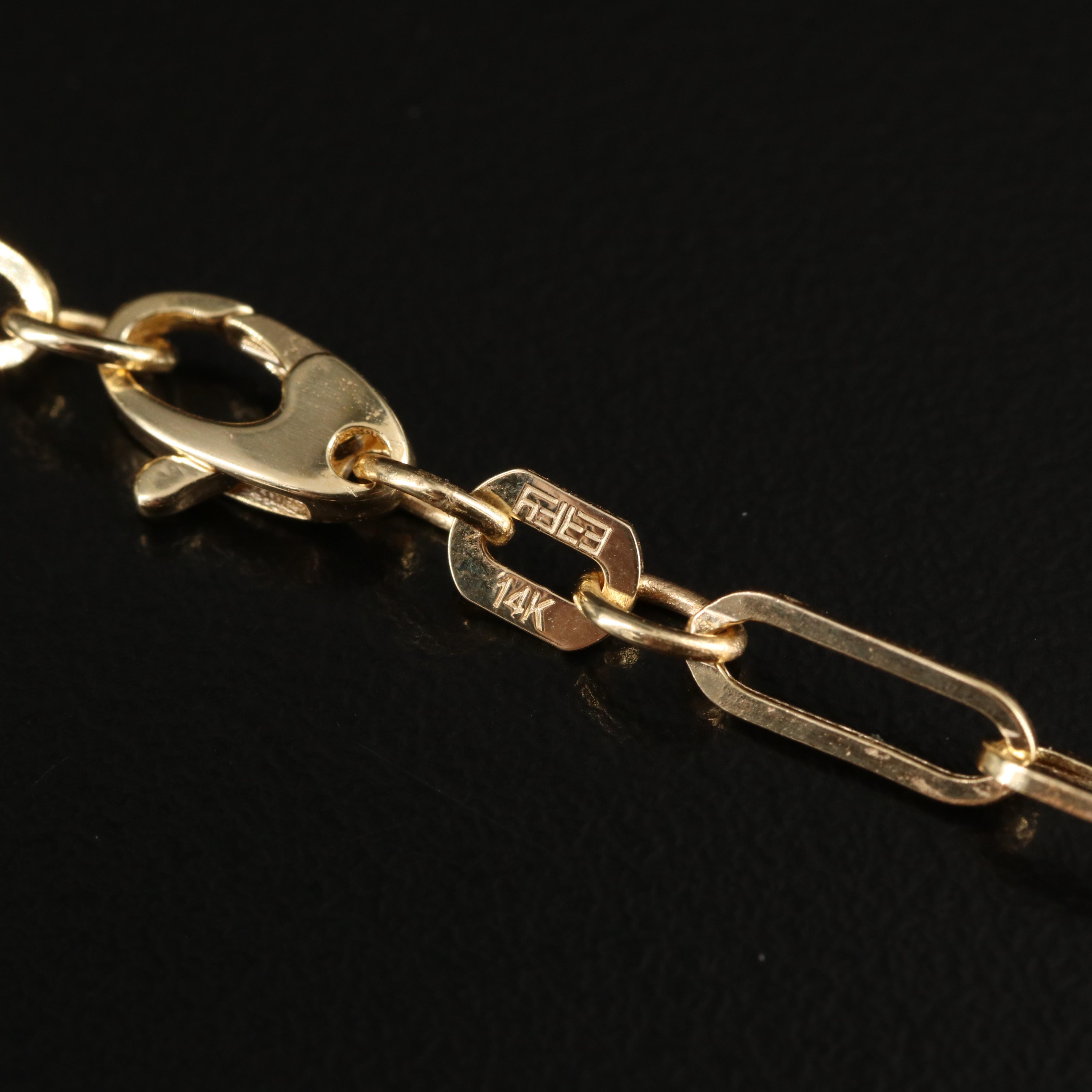 EFFY 14K Paper Clip Chain Necklace