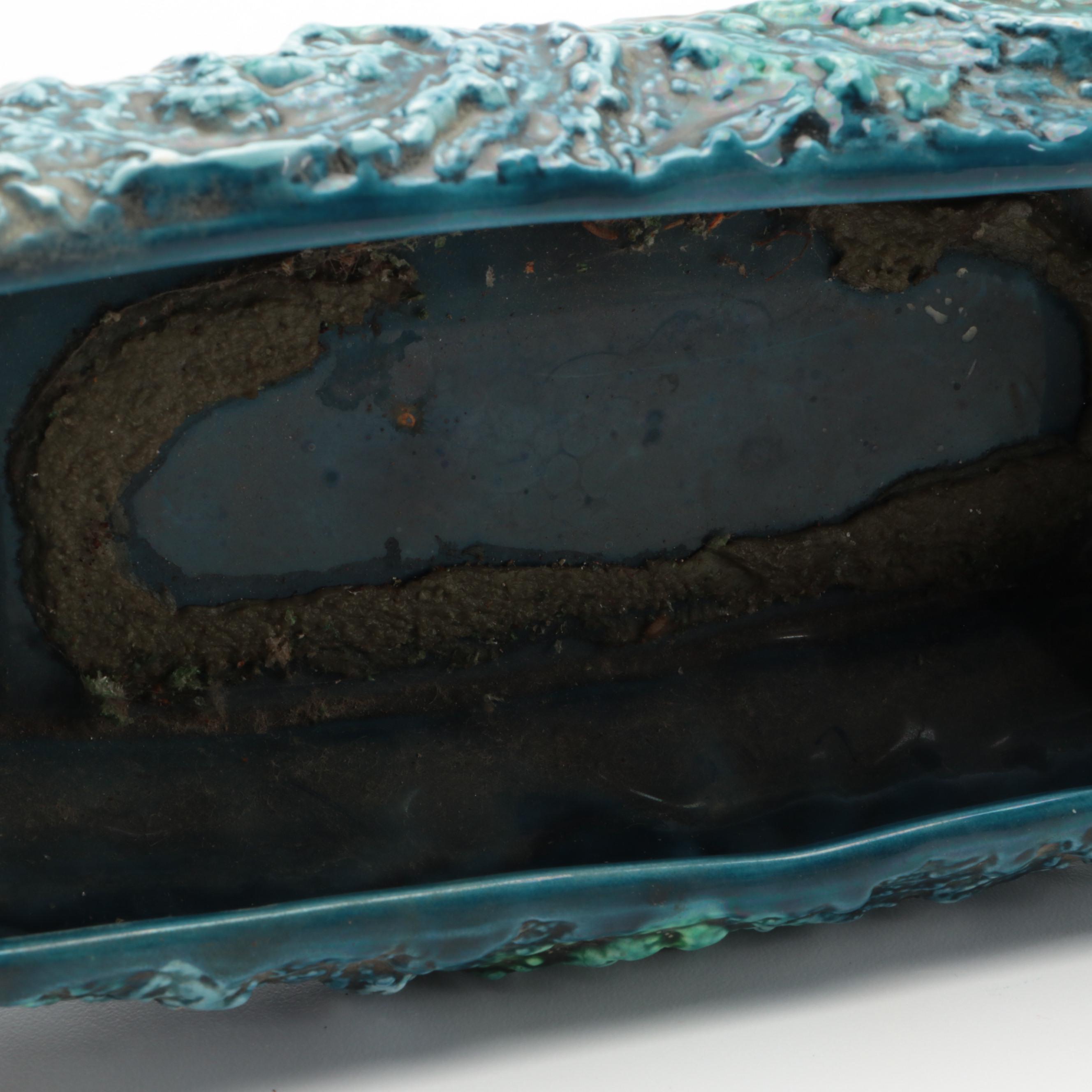 McCoy Pottery Glazed Ceramic Turtle Watering Can with Other Planters