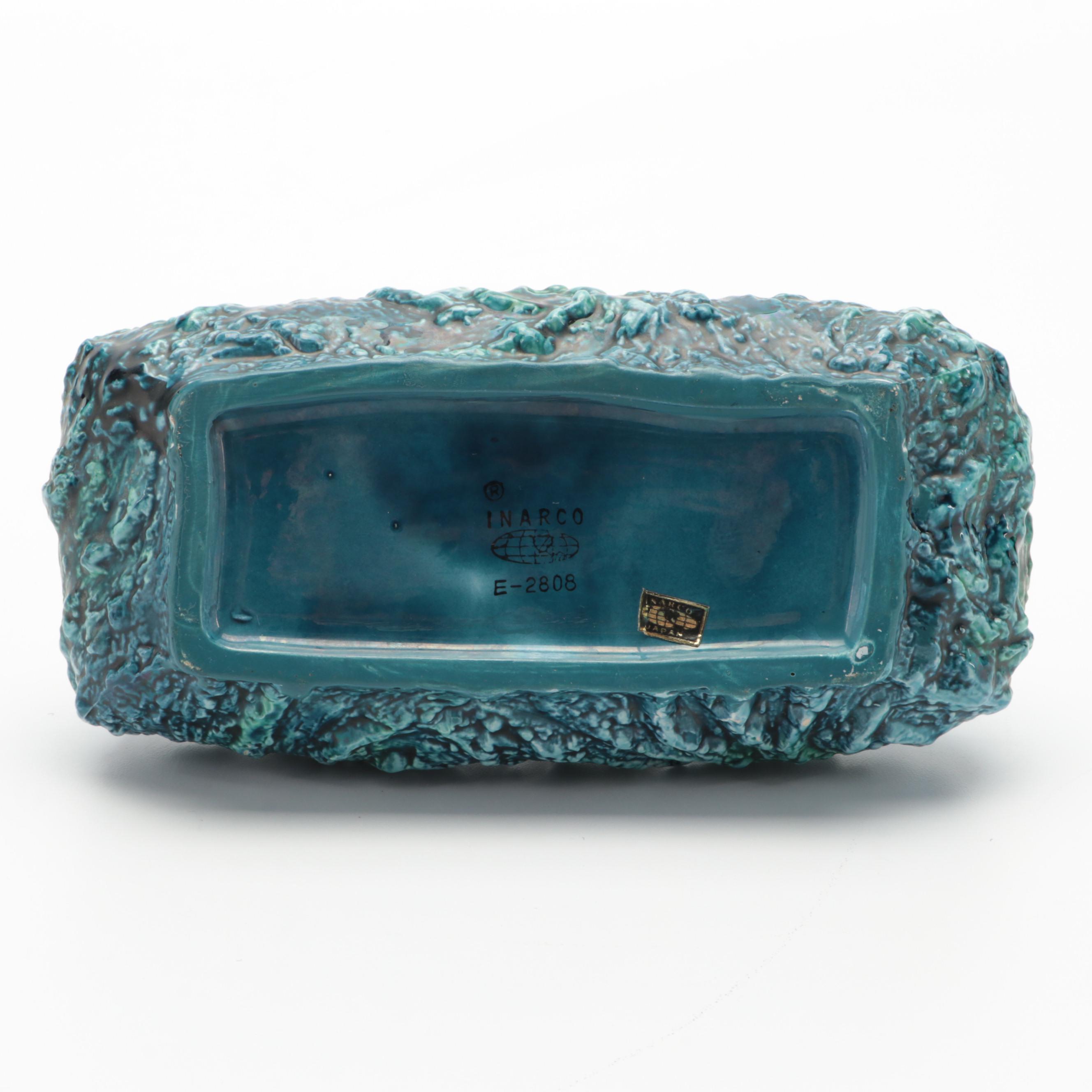 McCoy Pottery Glazed Ceramic Turtle Watering Can with Other Planters