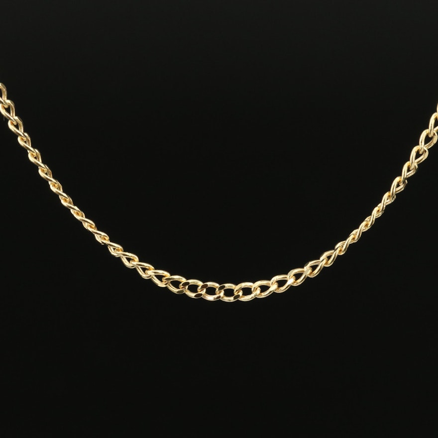 14K Curb Chain Necklace