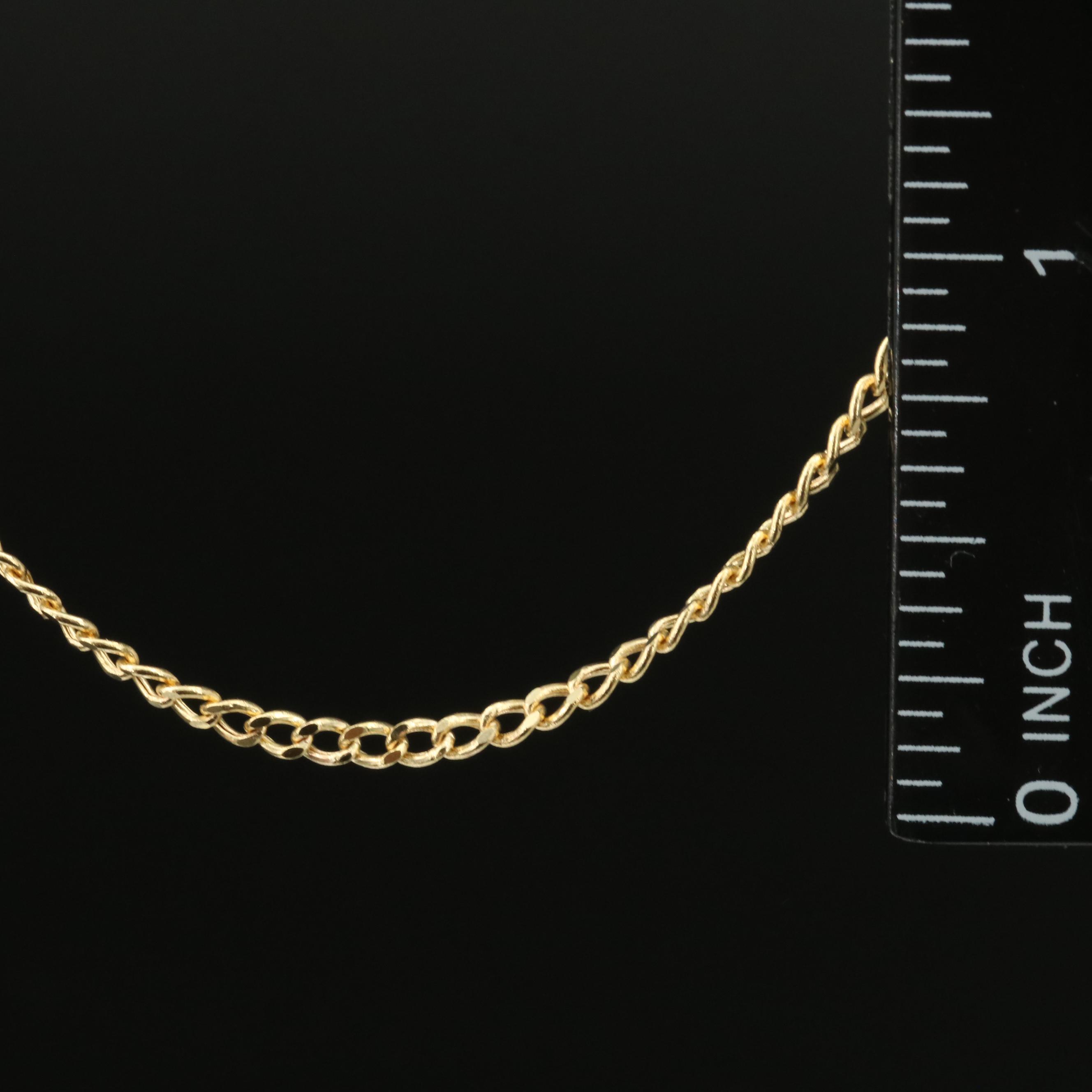 14K Curb Chain Necklace