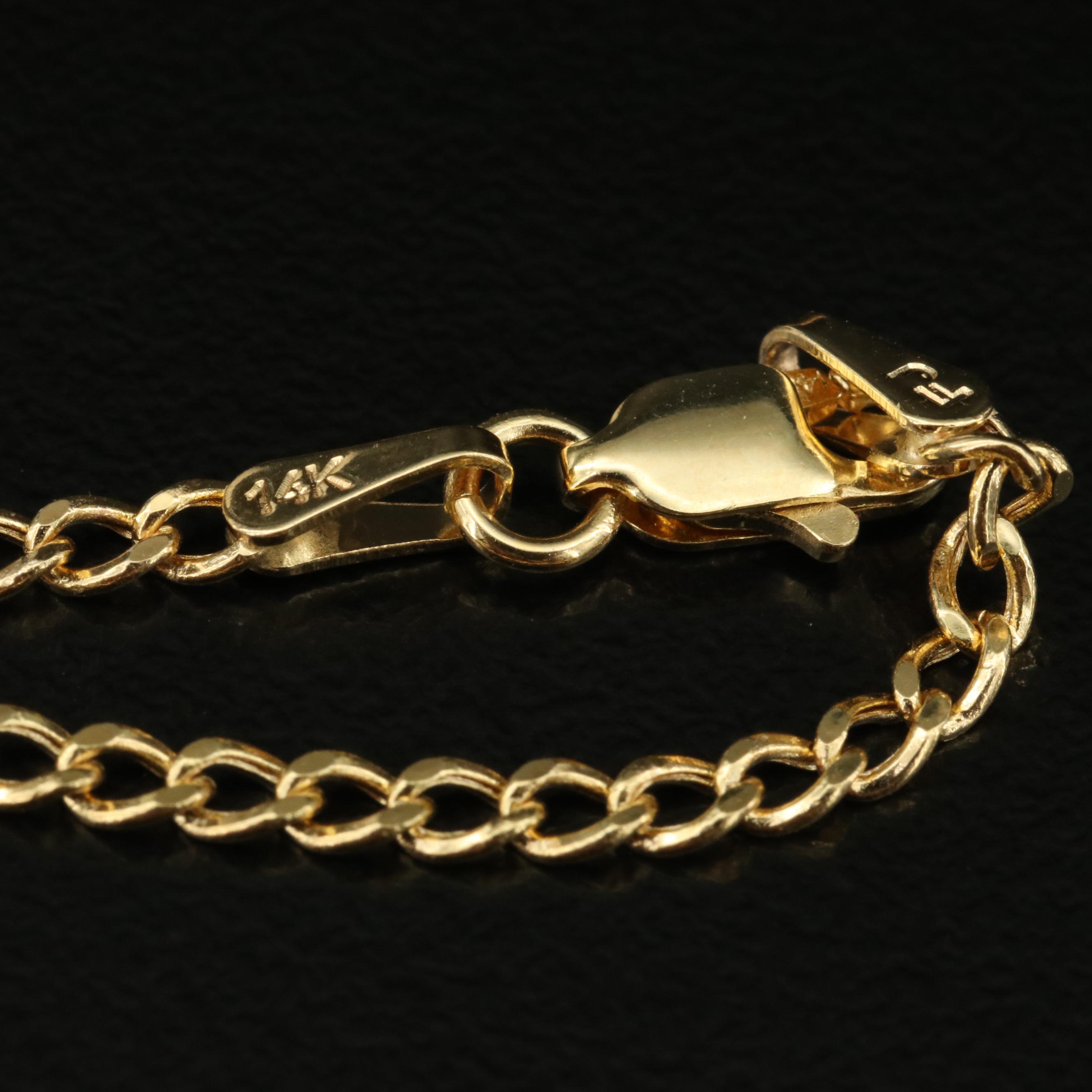 14K Curb Chain Necklace