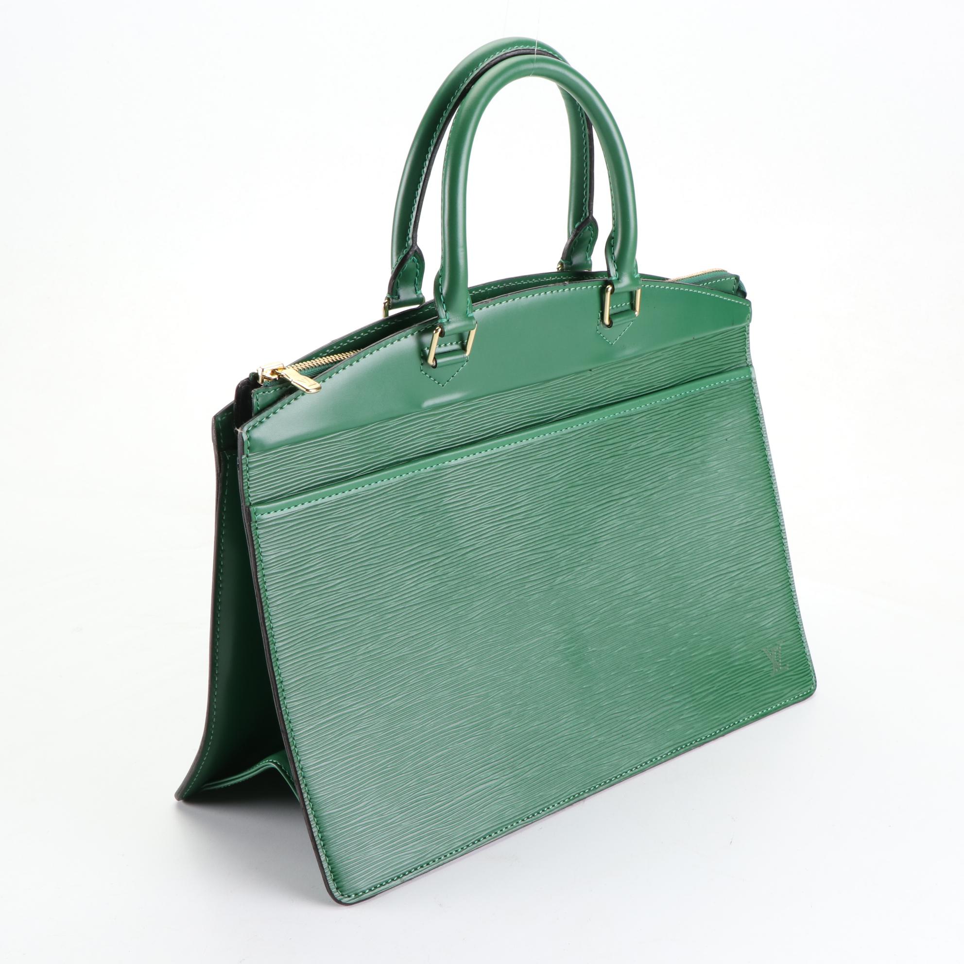 Louis Vuitton Riviera Top Handle Bag in Borneo Green Epi Leather
