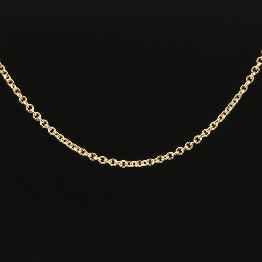 18K Cable Chain Necklace