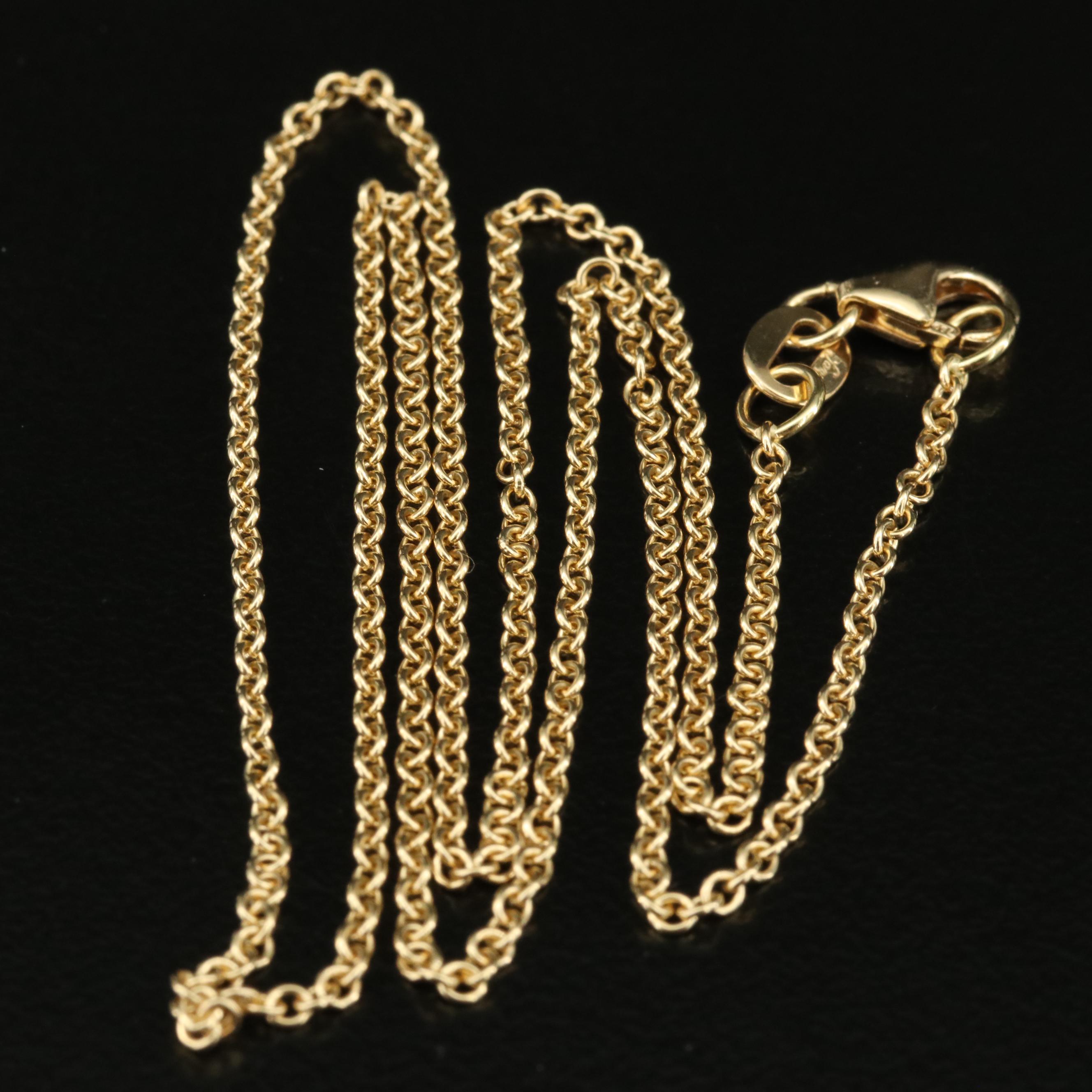 18K Cable Chain Necklace