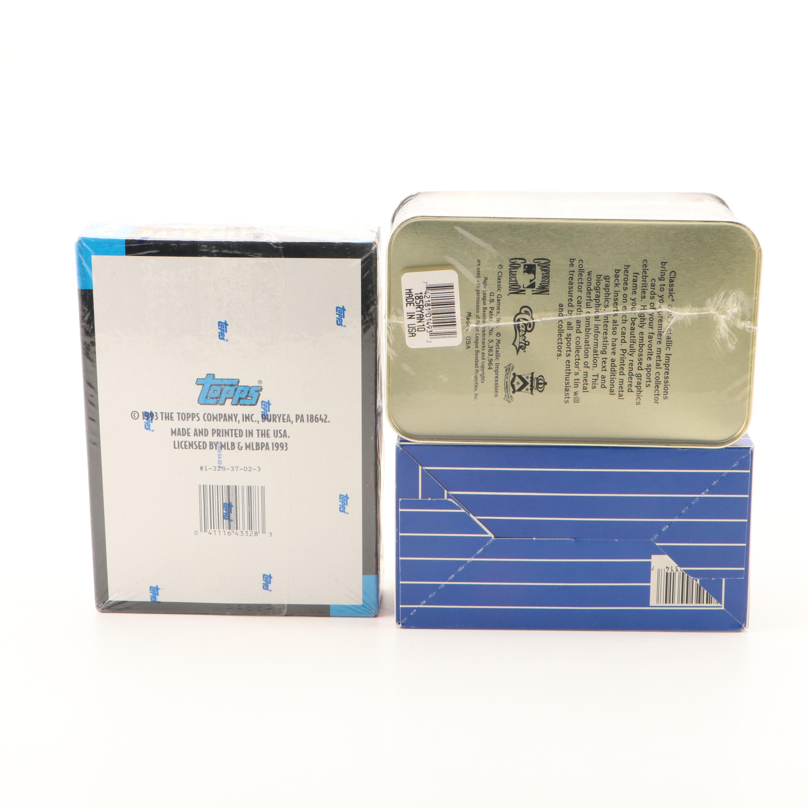 1993 Sealed Stadium Club Box, with Nolan Ryan Set, and More Baseball Cards