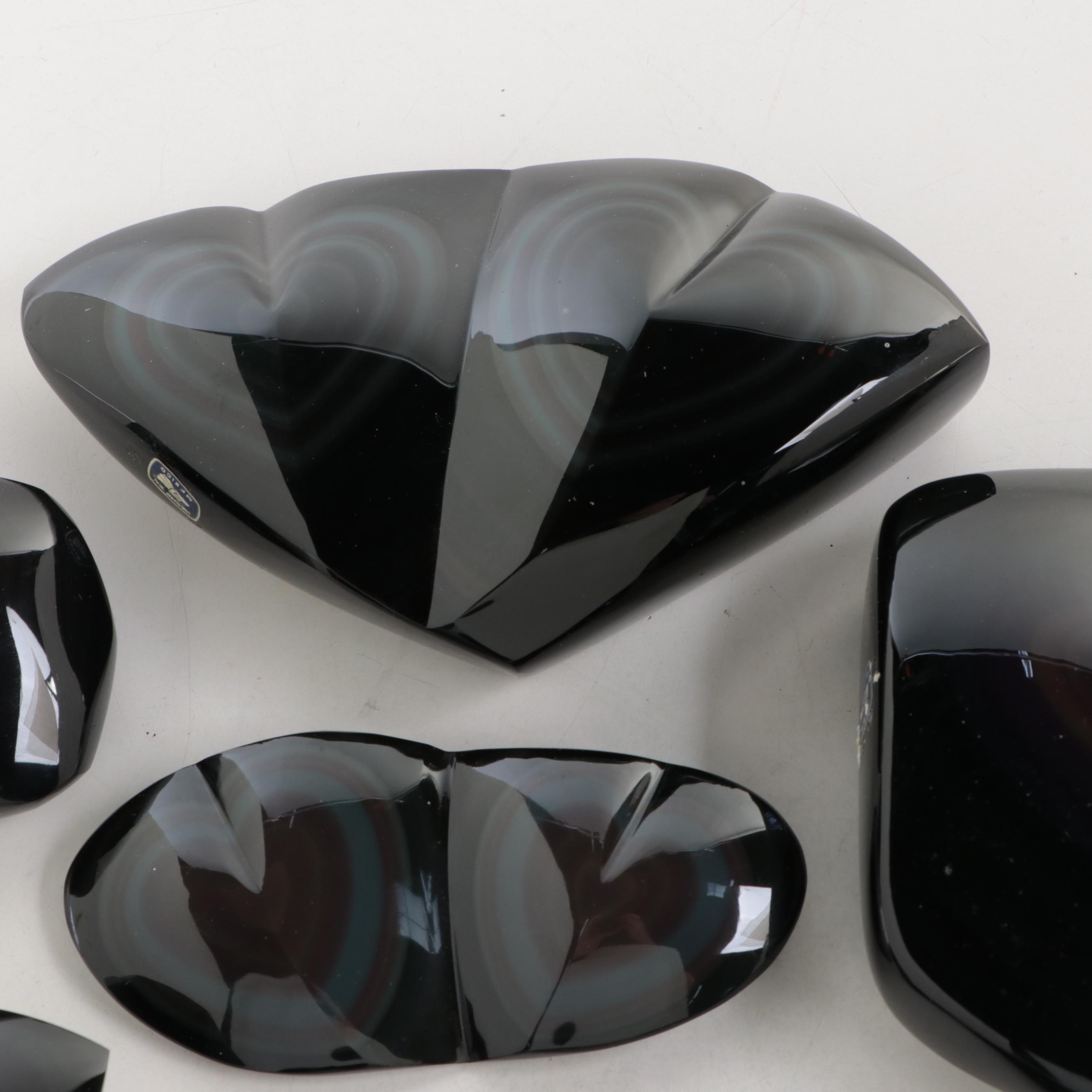 Mexican Hand-Carved and Polished Rainbow Obsidian