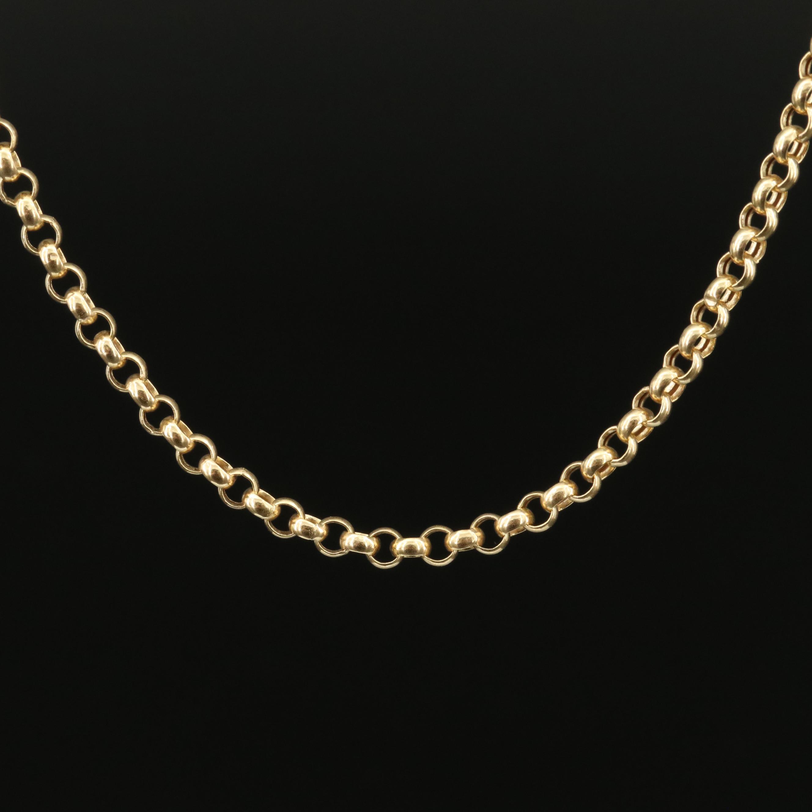 14K Rolo Chain Necklace