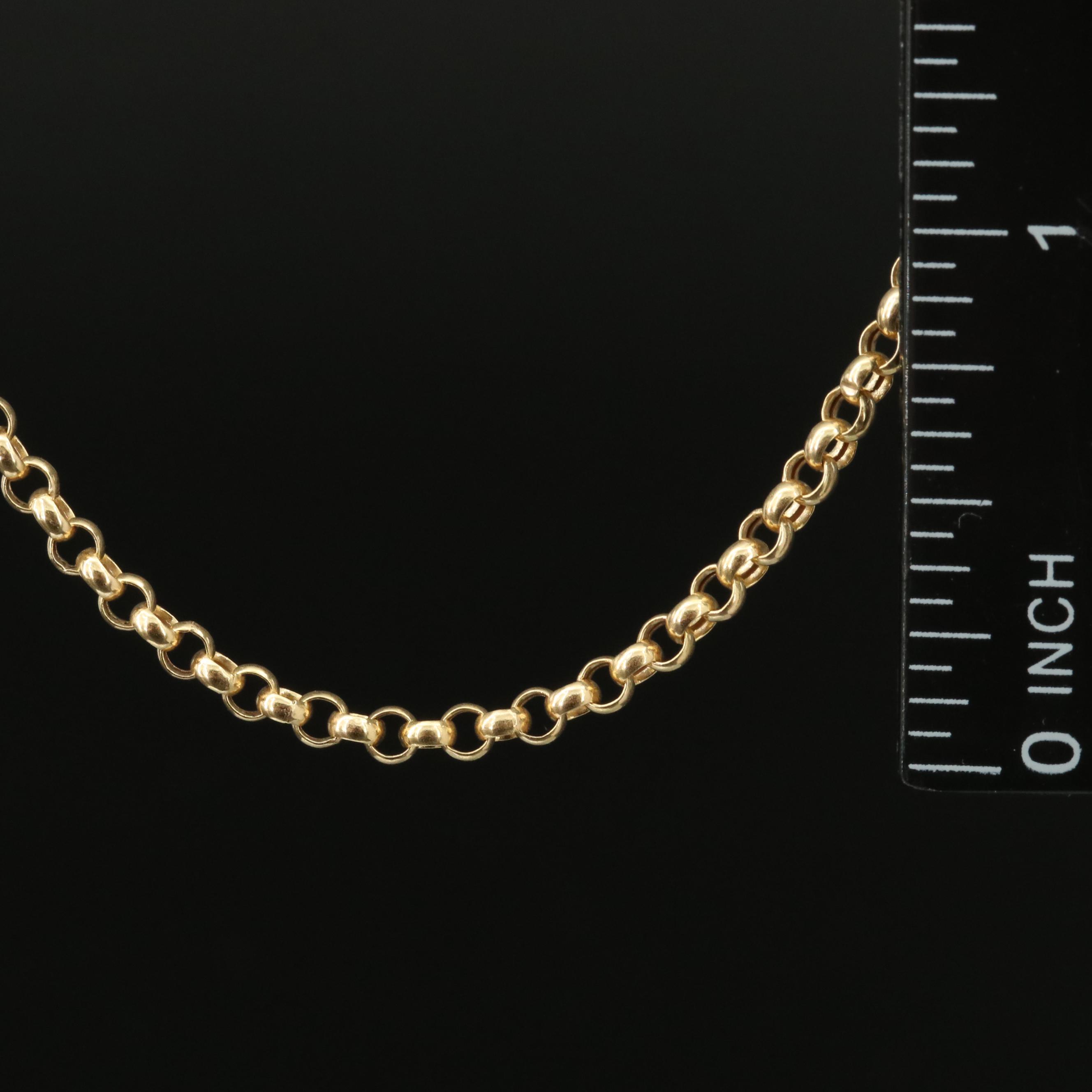 14K Rolo Chain Necklace