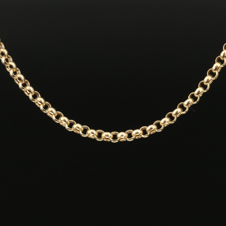 14K Rolo Chain Necklace