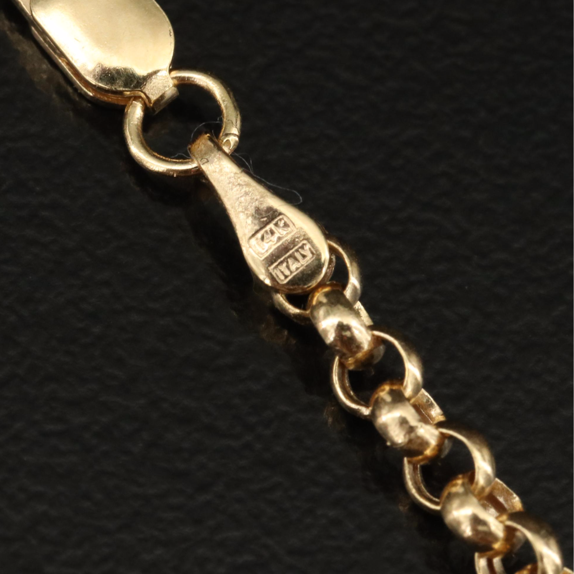 14K Rolo Chain Necklace