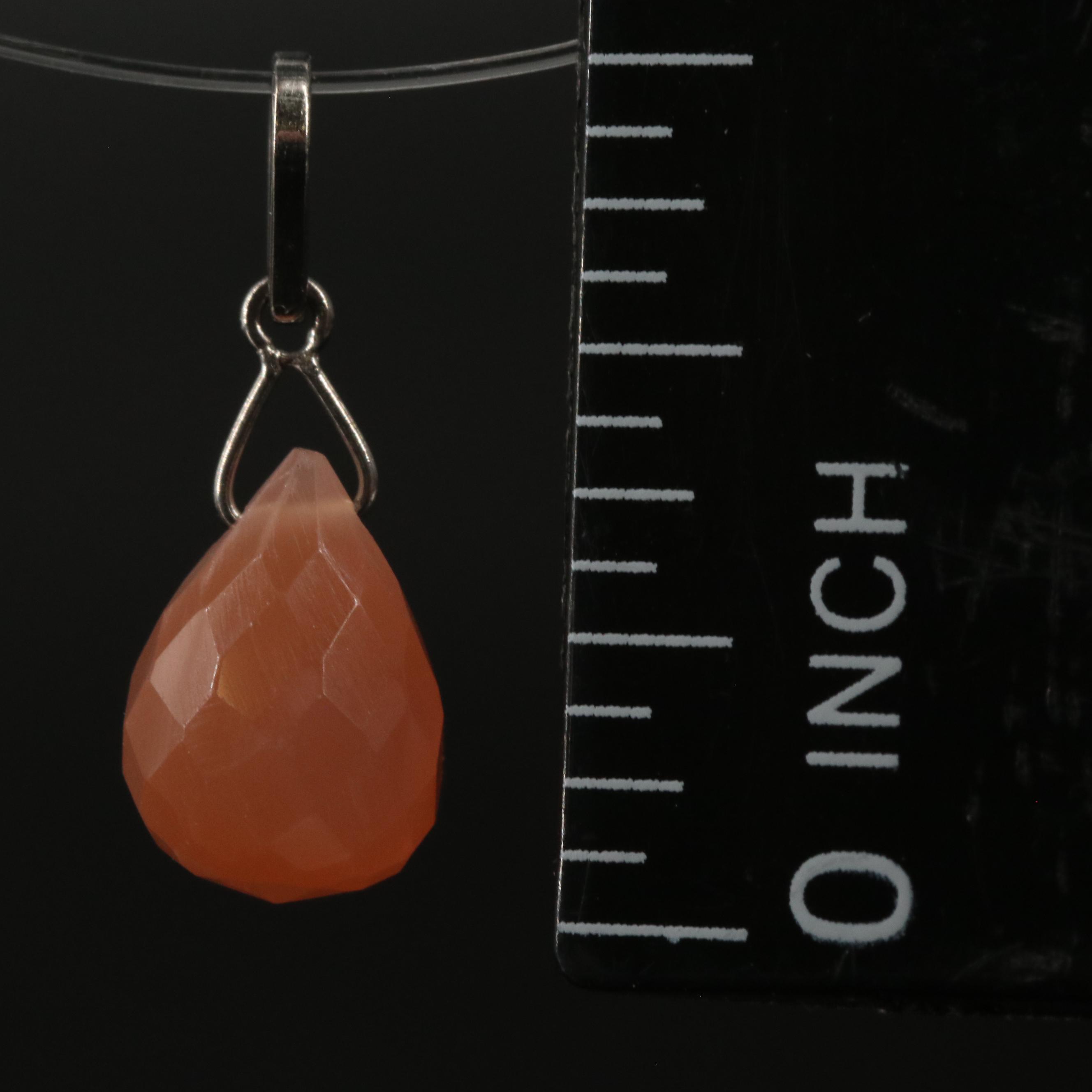 14K Moonstone Pendant