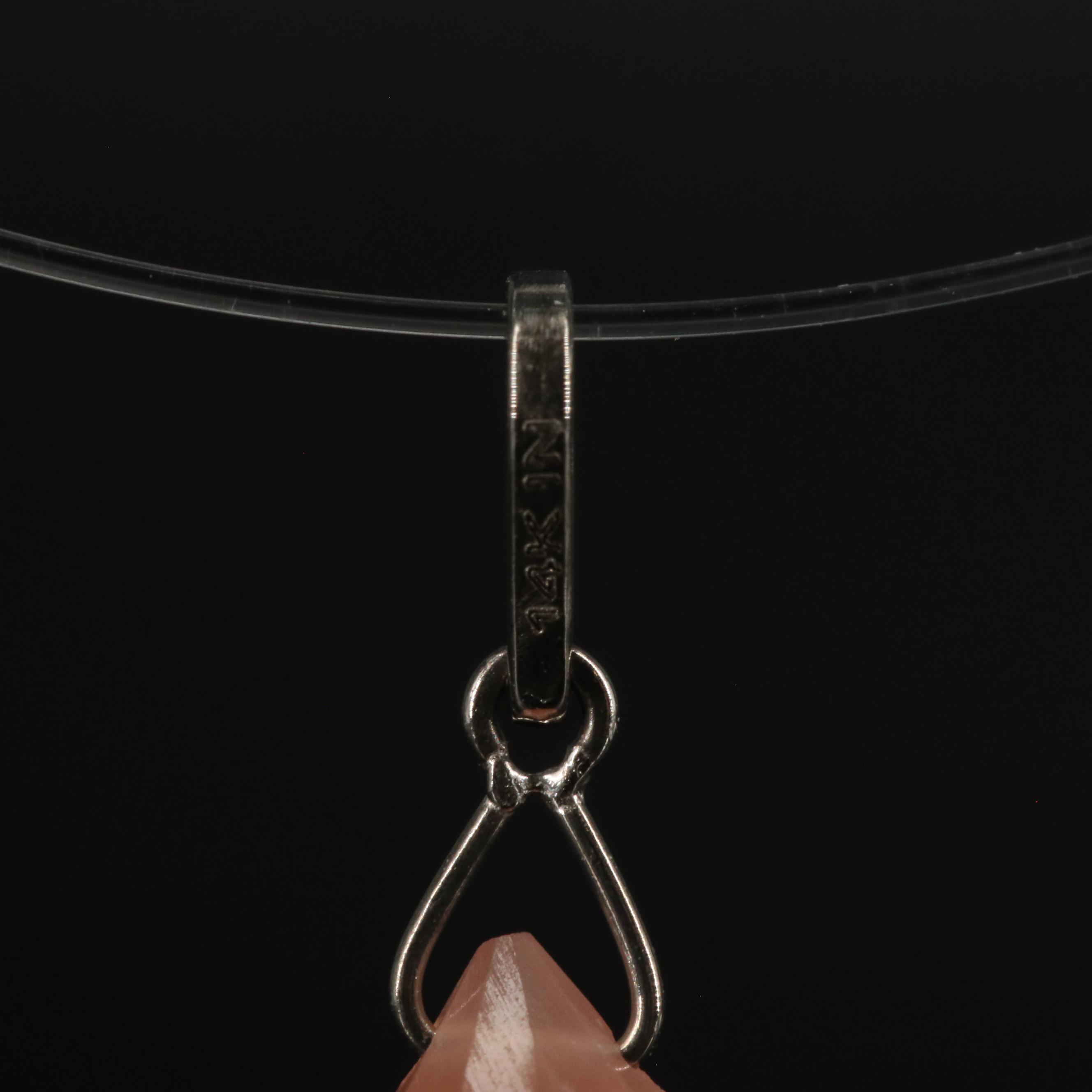 14K Moonstone Pendant