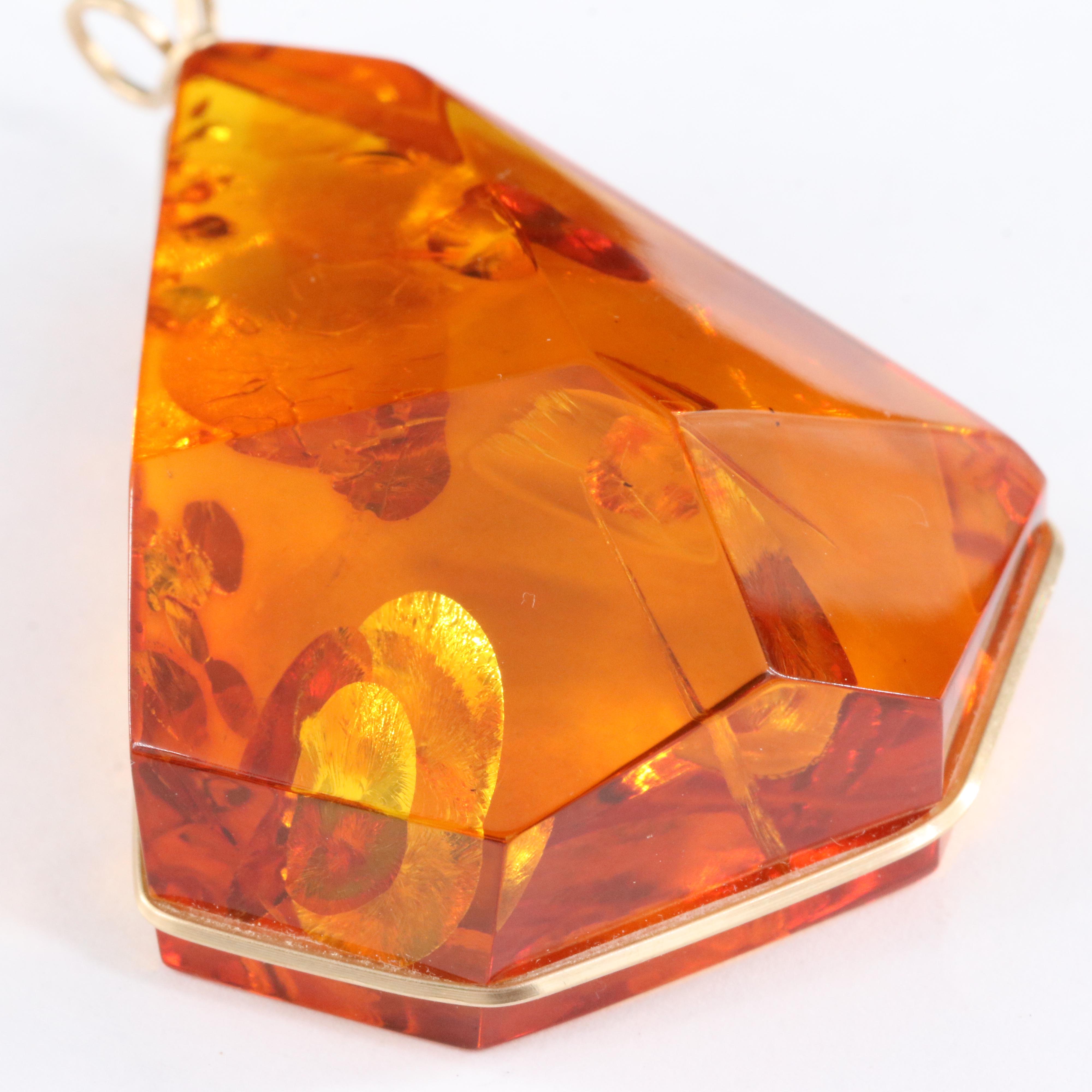 Wire Wrapped Amber Necklace and Pendants