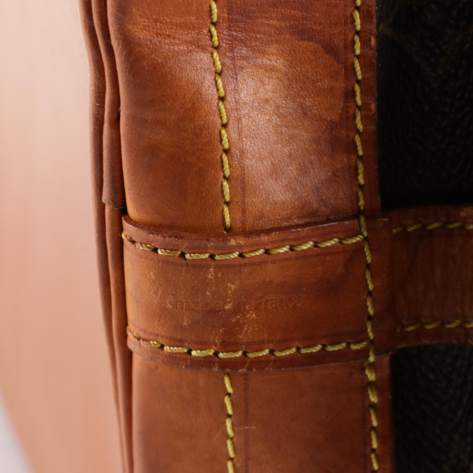 Louis Vuitton Noé Drawstring Bucket Bag in Monogram Canvas and Vachetta Leather