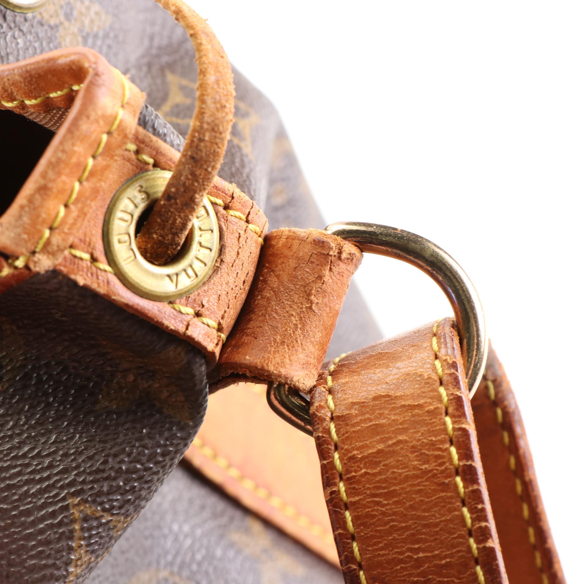 Louis Vuitton Noé Drawstring Bucket Bag in Monogram Canvas and Vachetta Leather