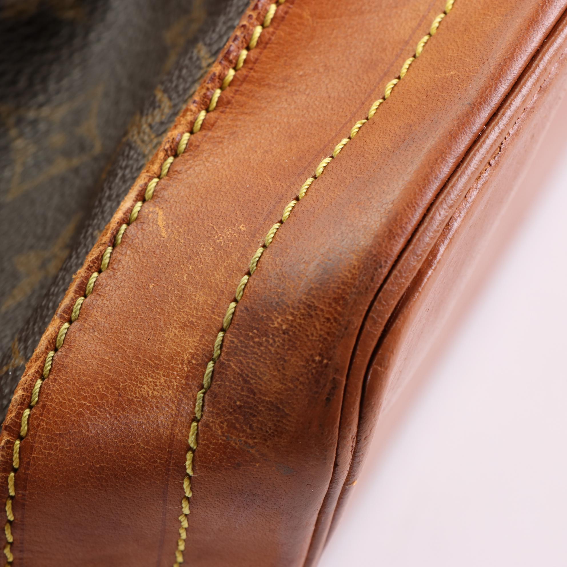 Louis Vuitton Noé Drawstring Bucket Bag in Monogram Canvas and Vachetta Leather