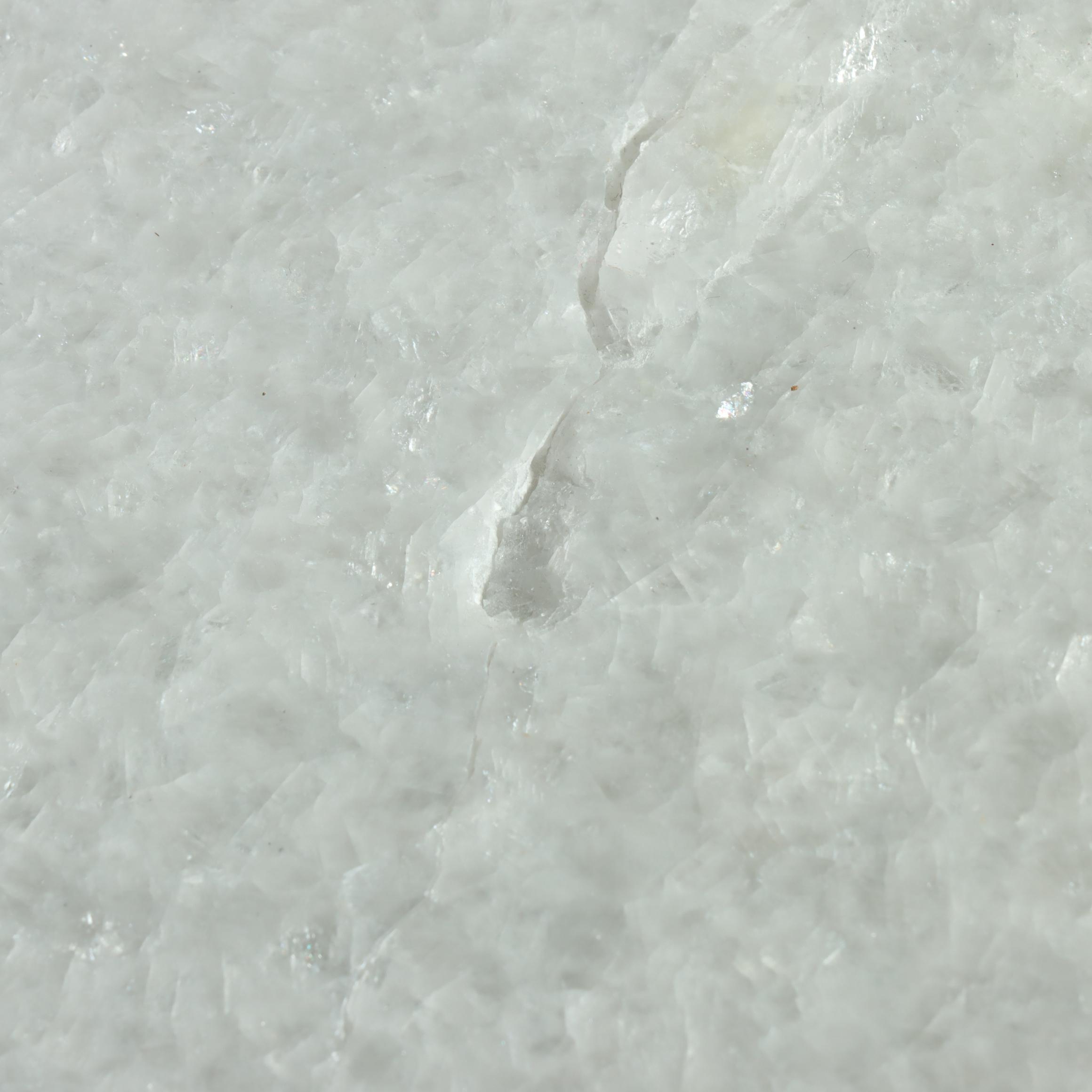 Contemporary White Marble Top Gold Tone Metal Console Table