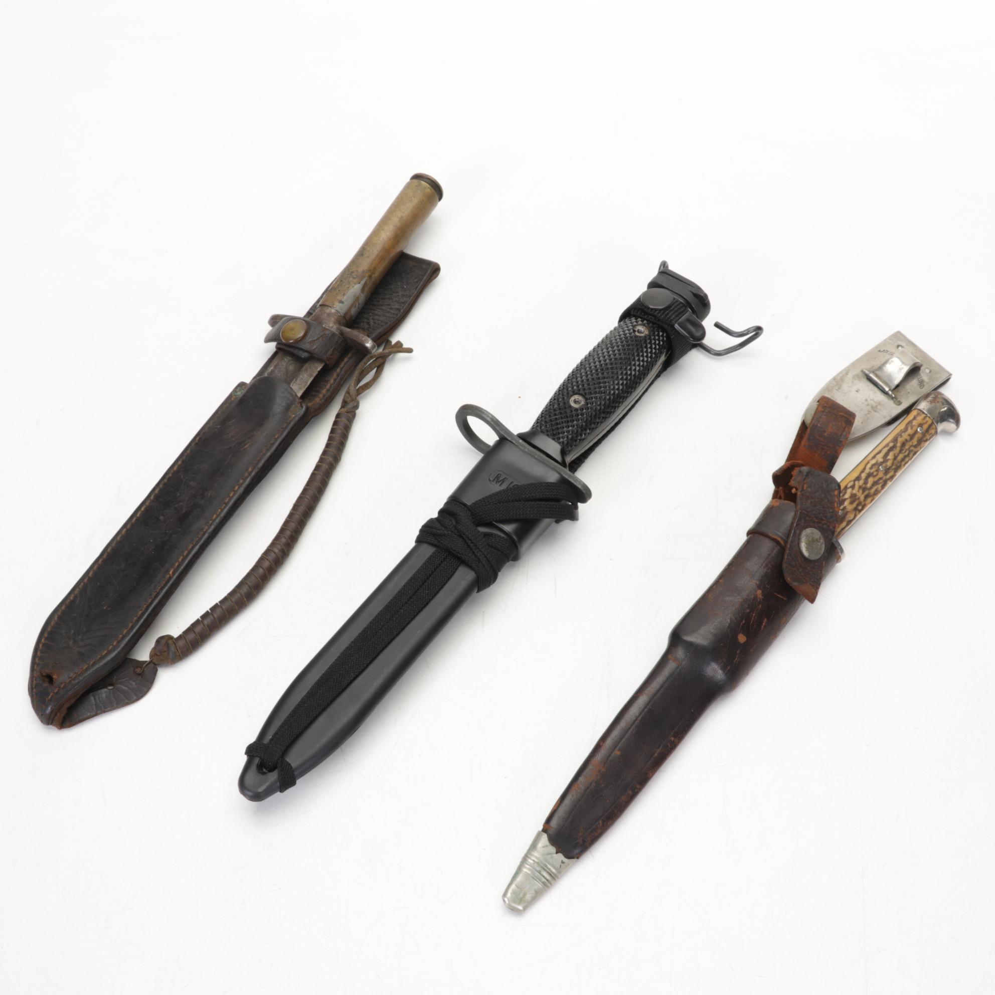 U.S M7 Bayonet with Hugo Köller, Case and Other Knives