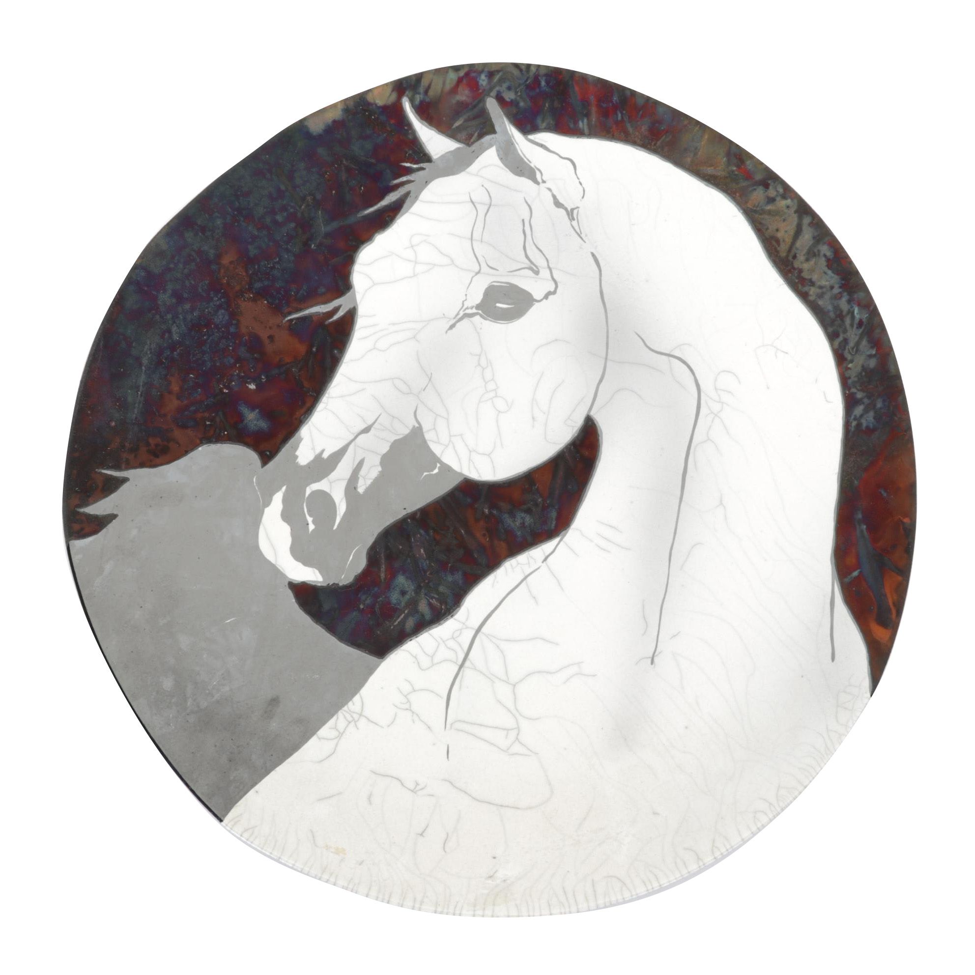 Artist Signed Studio Art Pottery Wall Charger