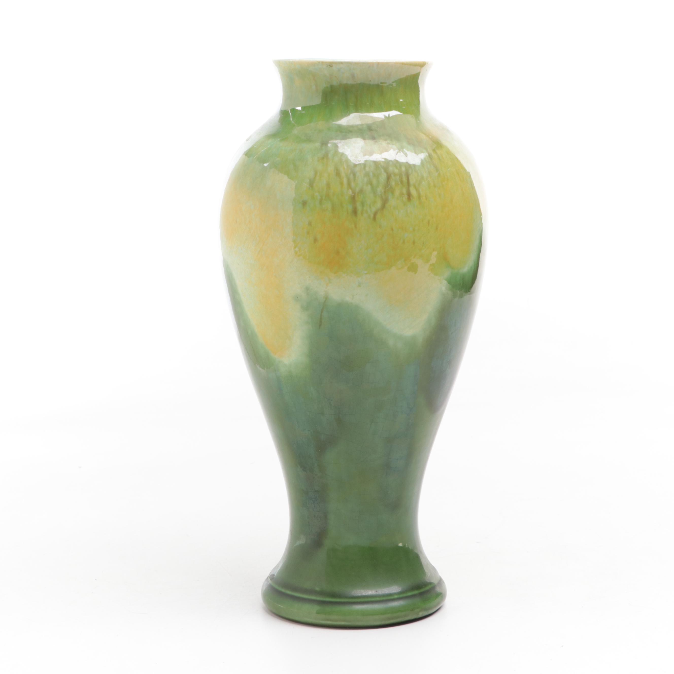 Royal Haeger Green Glaze Vase, Mid-20th Century