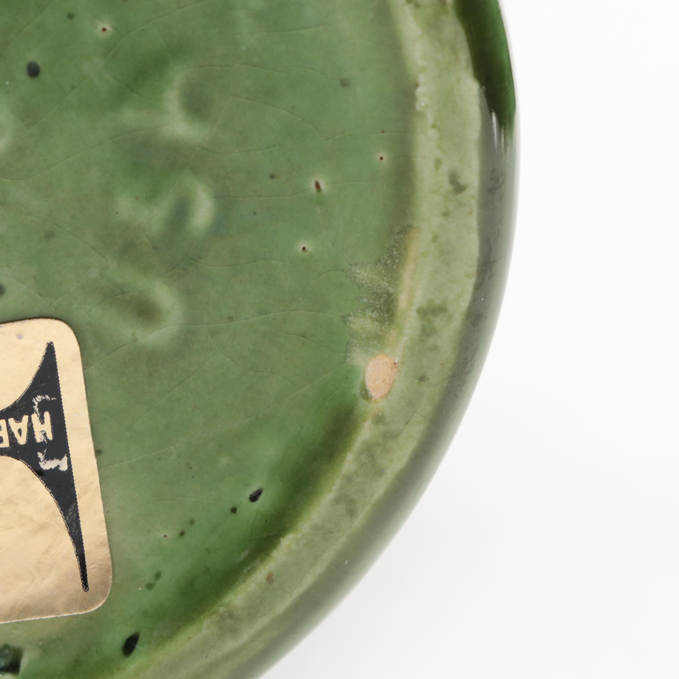 Royal Haeger Green Glaze Vase, Mid-20th Century