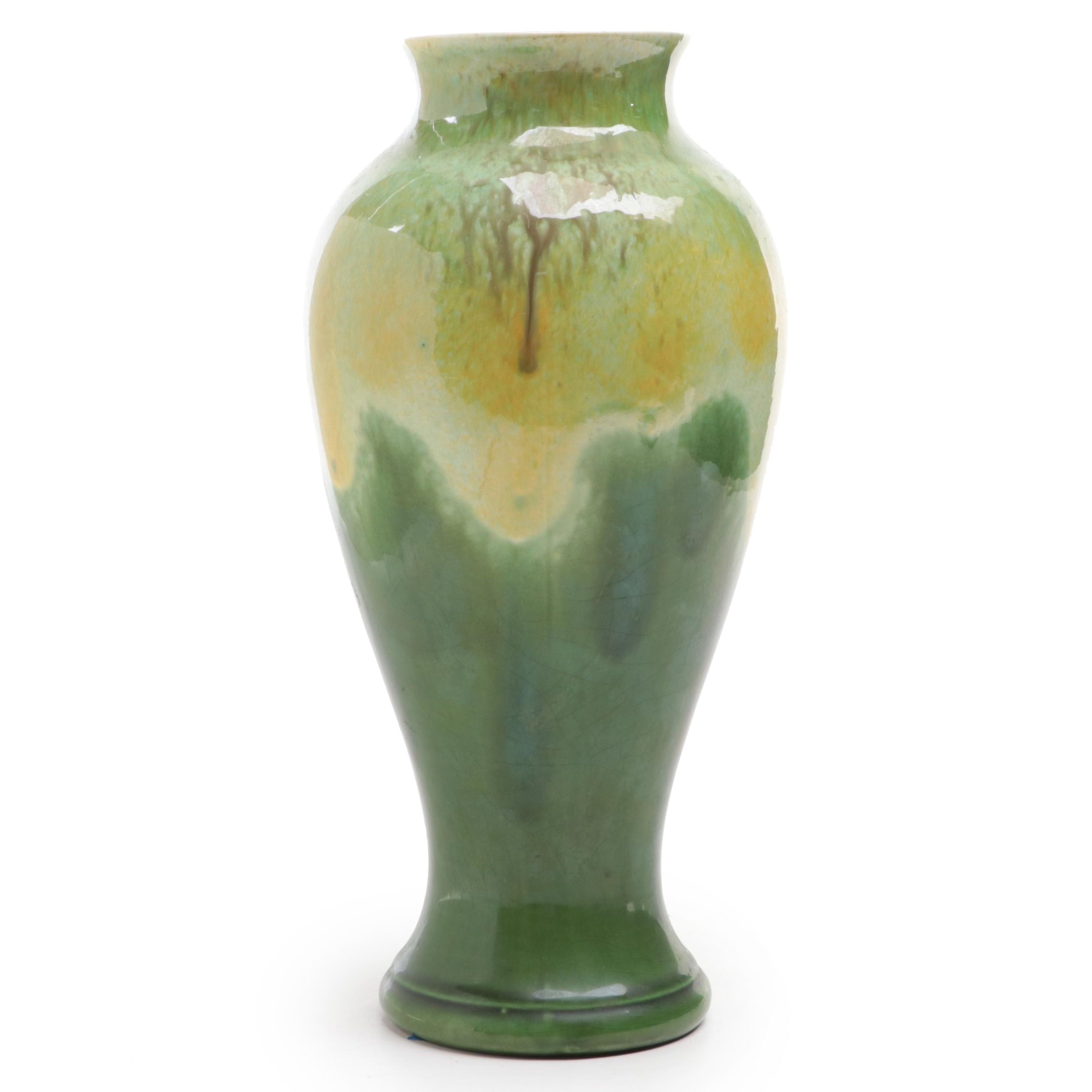 Royal Haeger Green Glaze Vase, Mid-20th Century