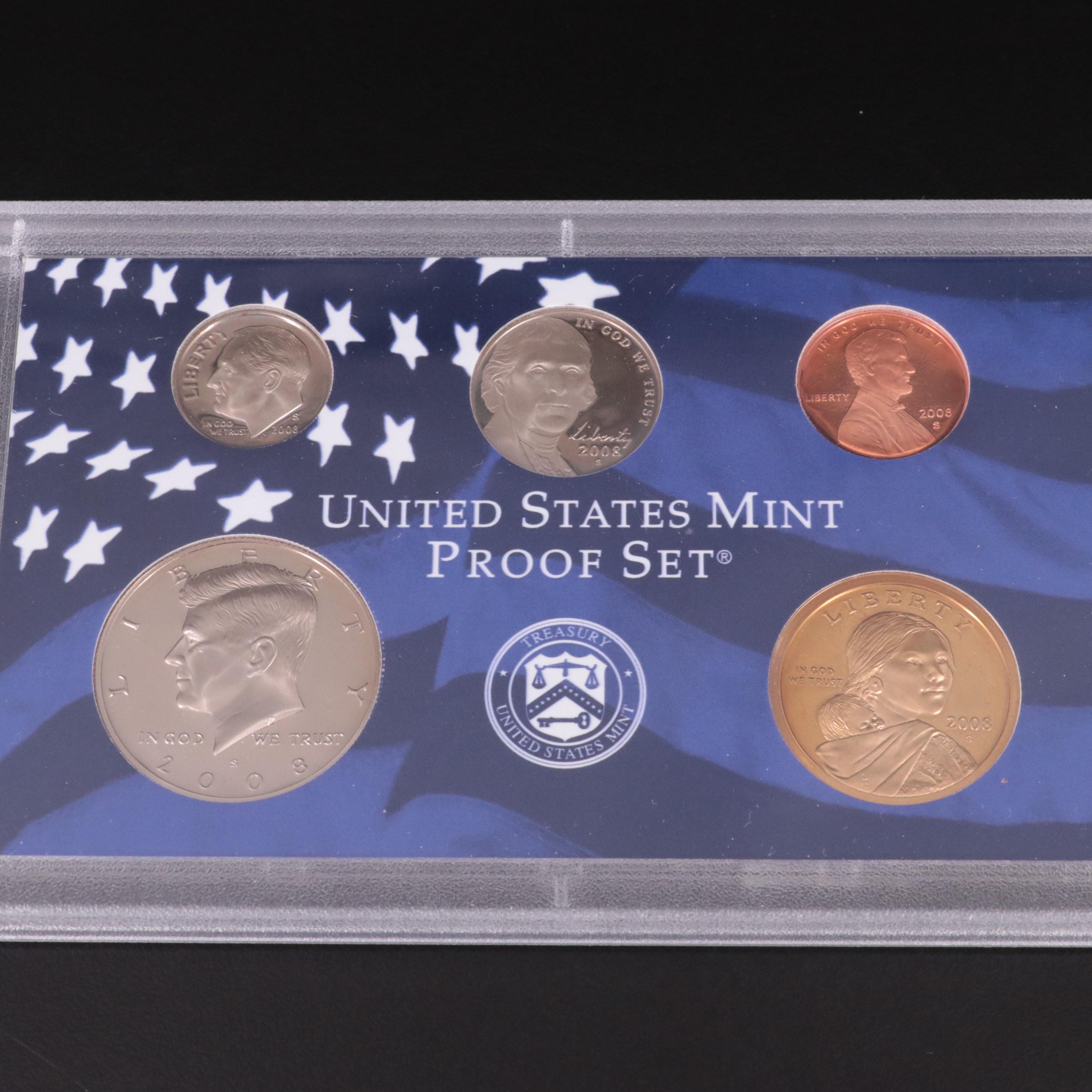 Four Different Modern U.S. Mint Proof Sets, 2007–2010