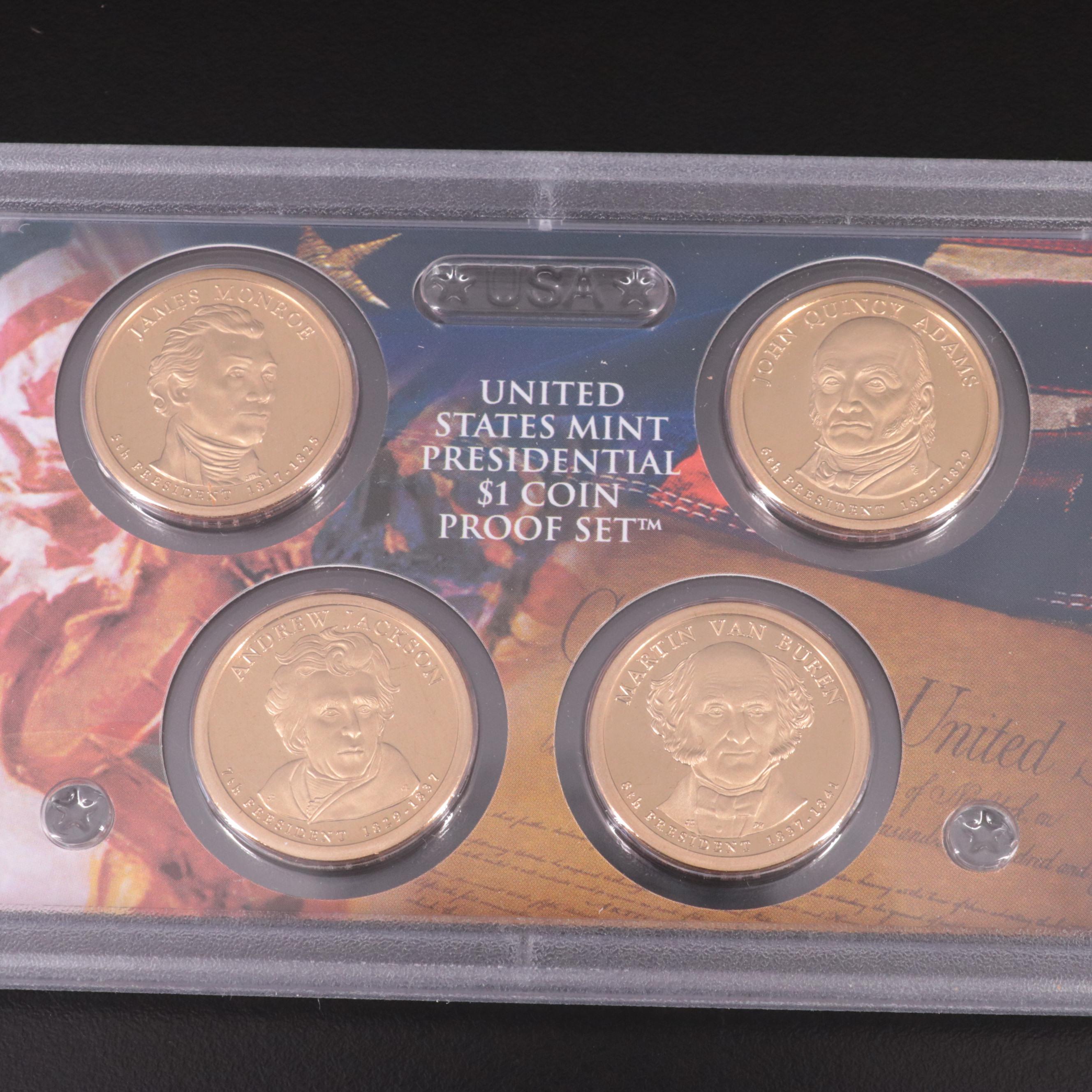Four Different Modern U.S. Mint Proof Sets, 2007–2010