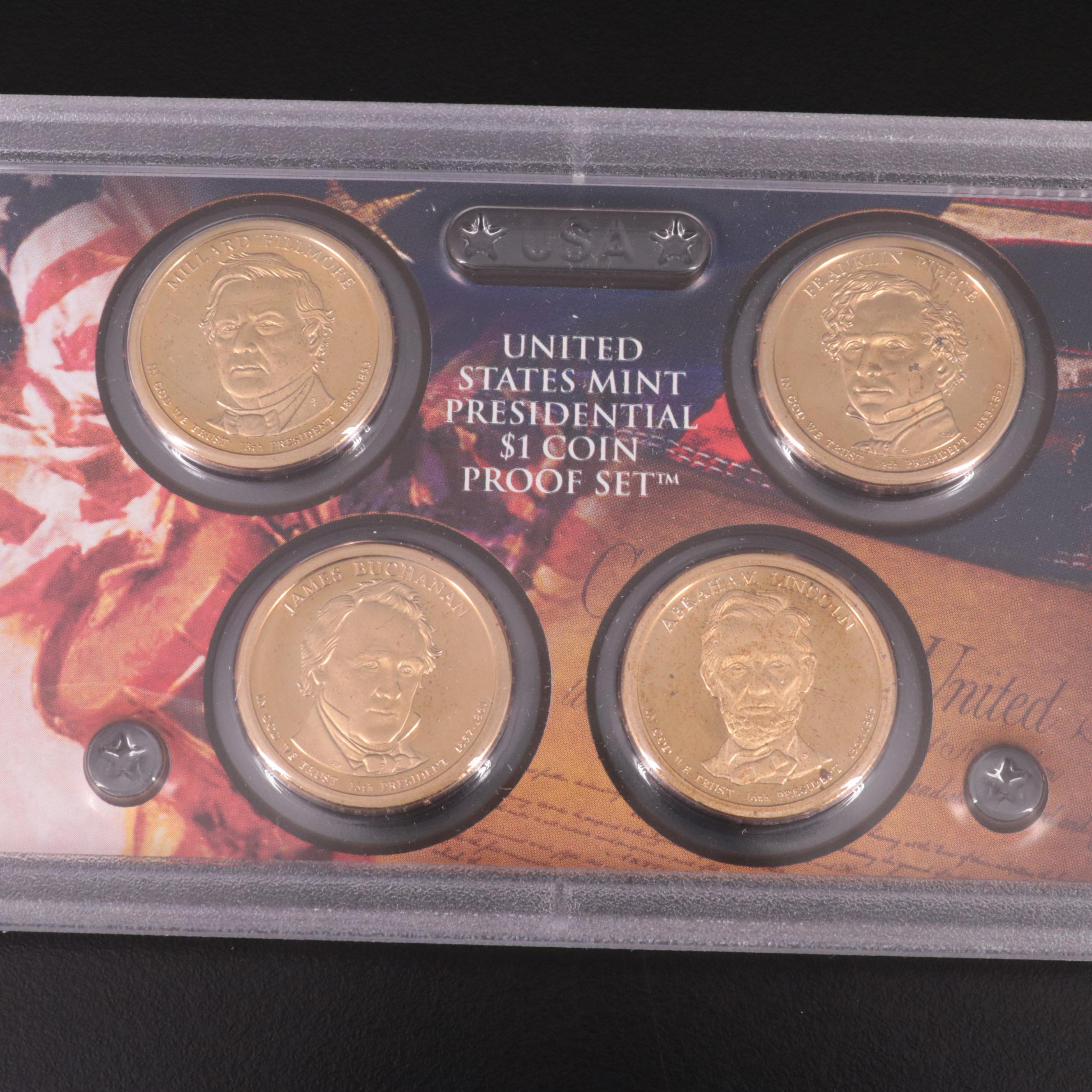 Four Different Modern U.S. Mint Proof Sets, 2007–2010