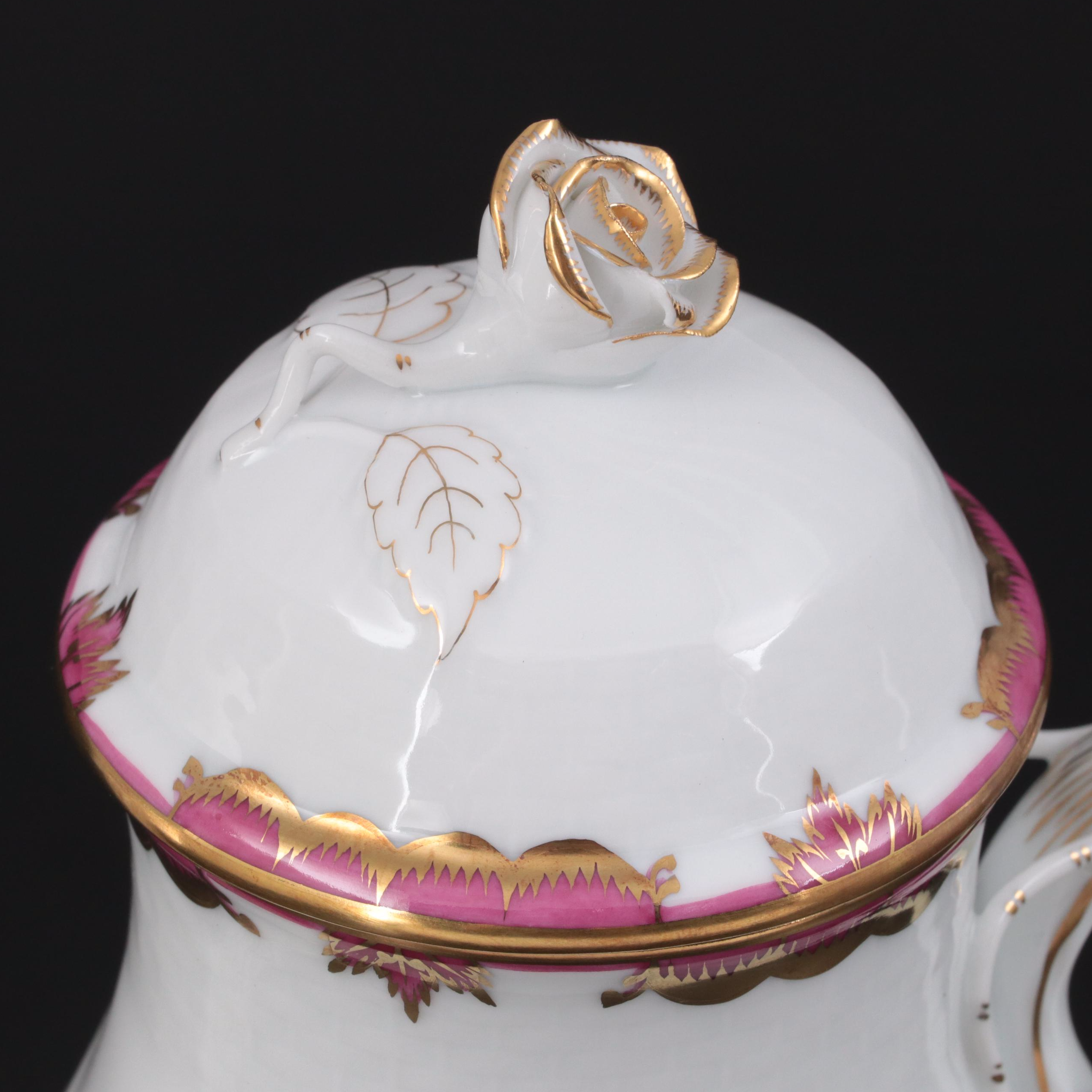 Herend Porcelain Coffee Pot, 20th Century
