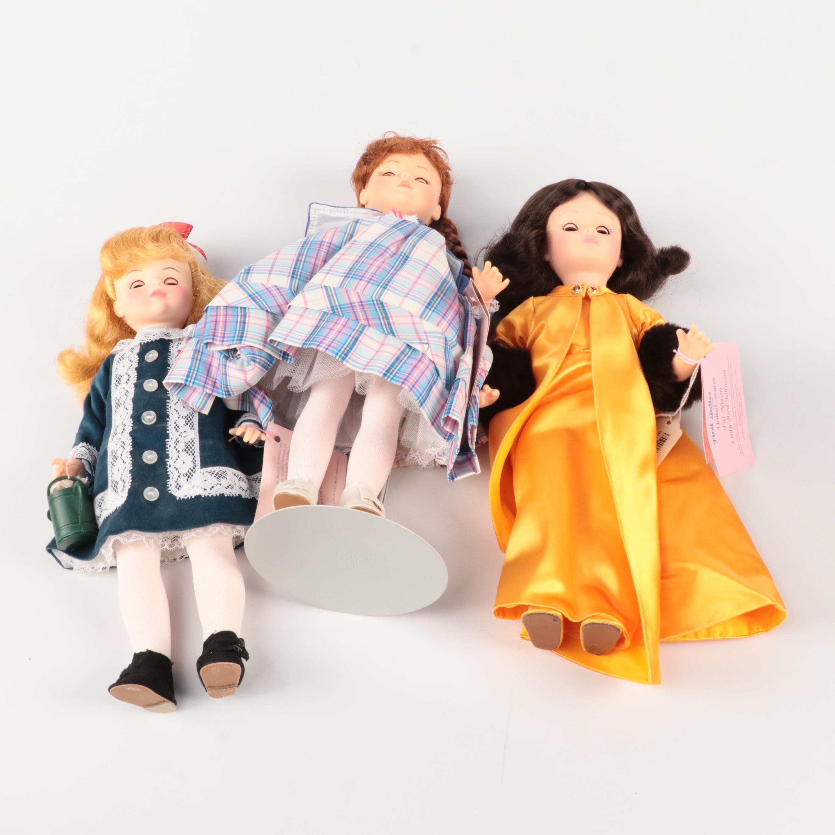 Madame Alexander "Lady Bird Johnson" and Other Dolls, Mid to Late 20th Century