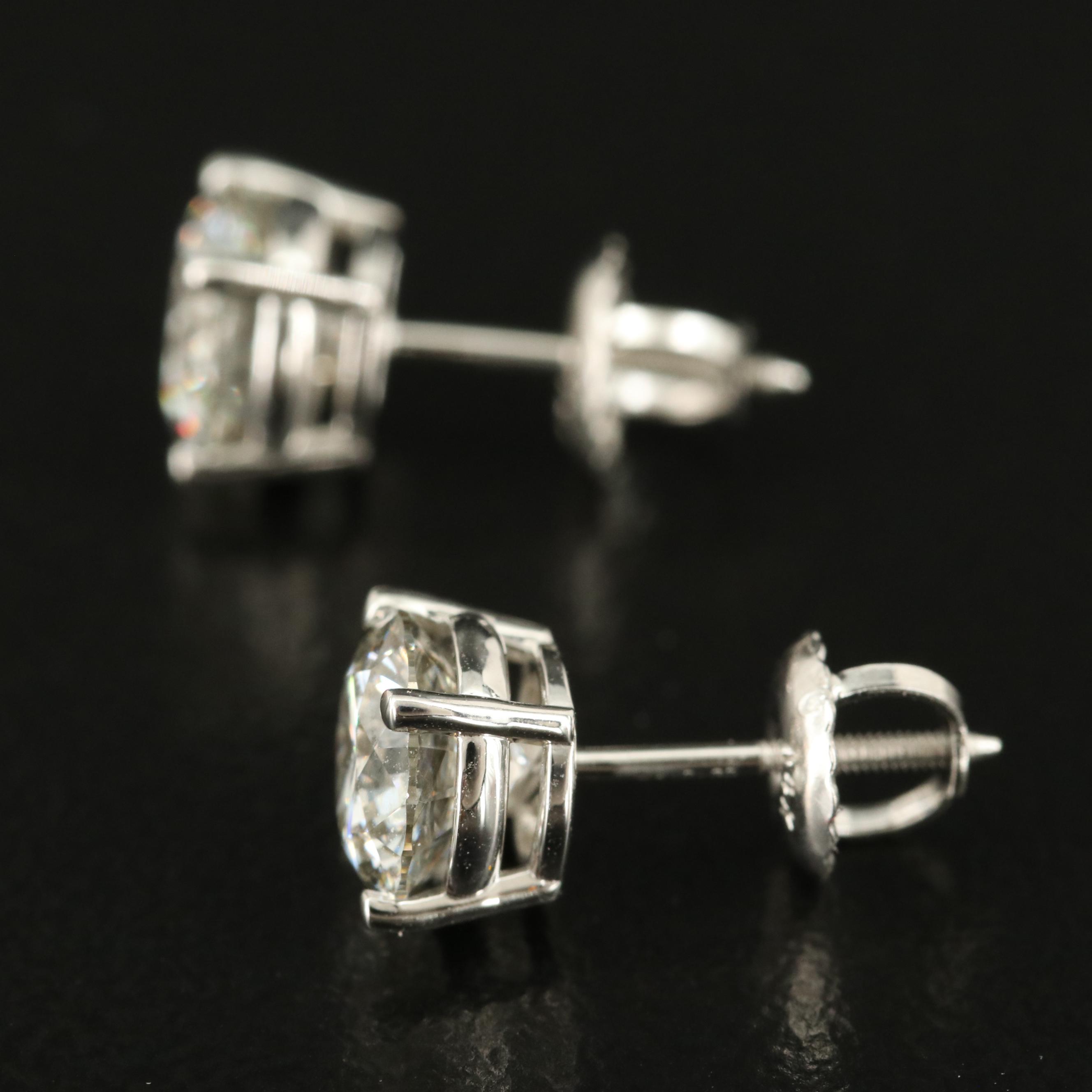 14K 2.03 CTW Lab Grown Diamond Stud Earrings