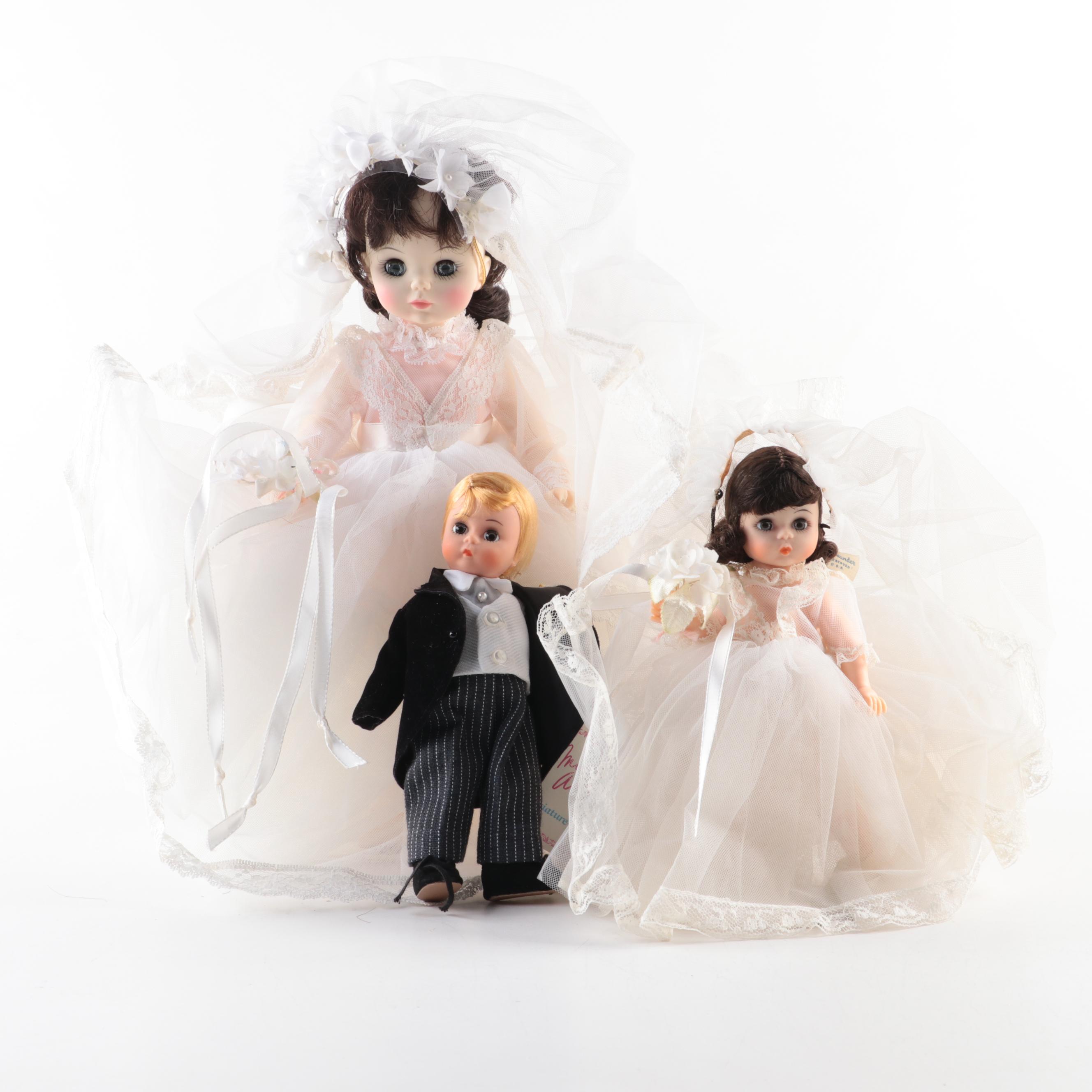 Madame Alexander "Bride" and Other Dolls