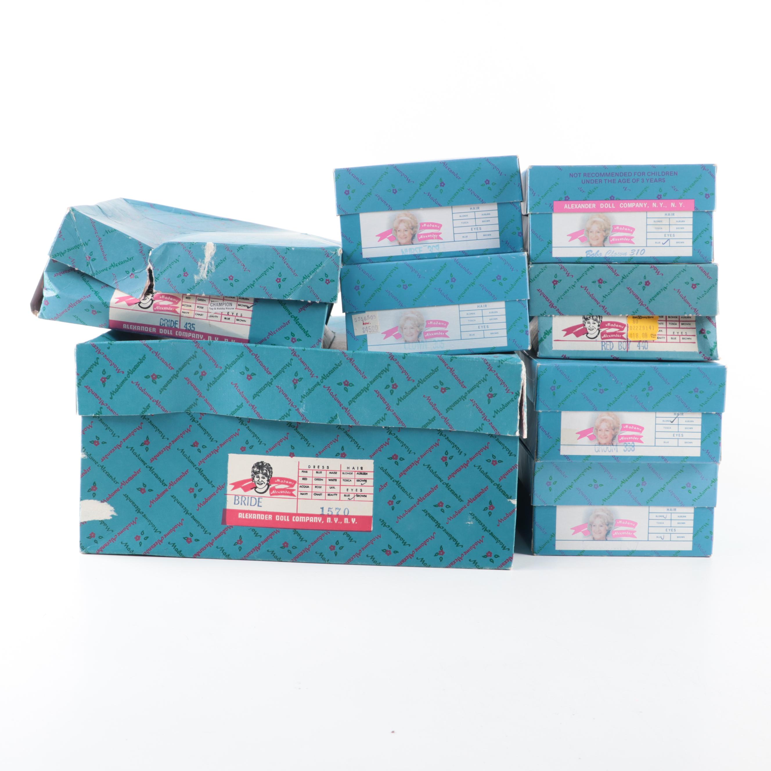 Madame Alexander "Bride" and Other Dolls