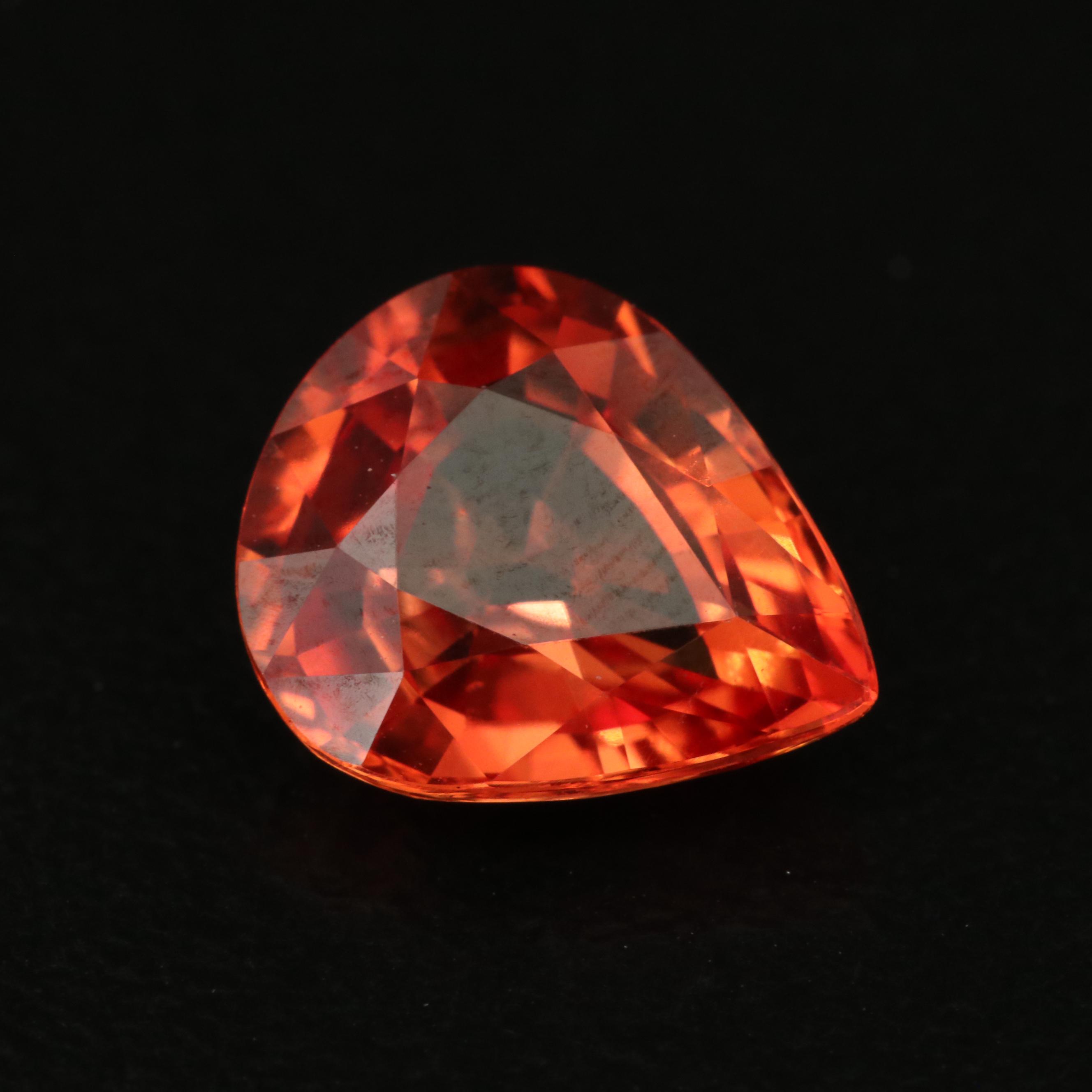 Loose 3.21 CT Lab Grown Sapphire