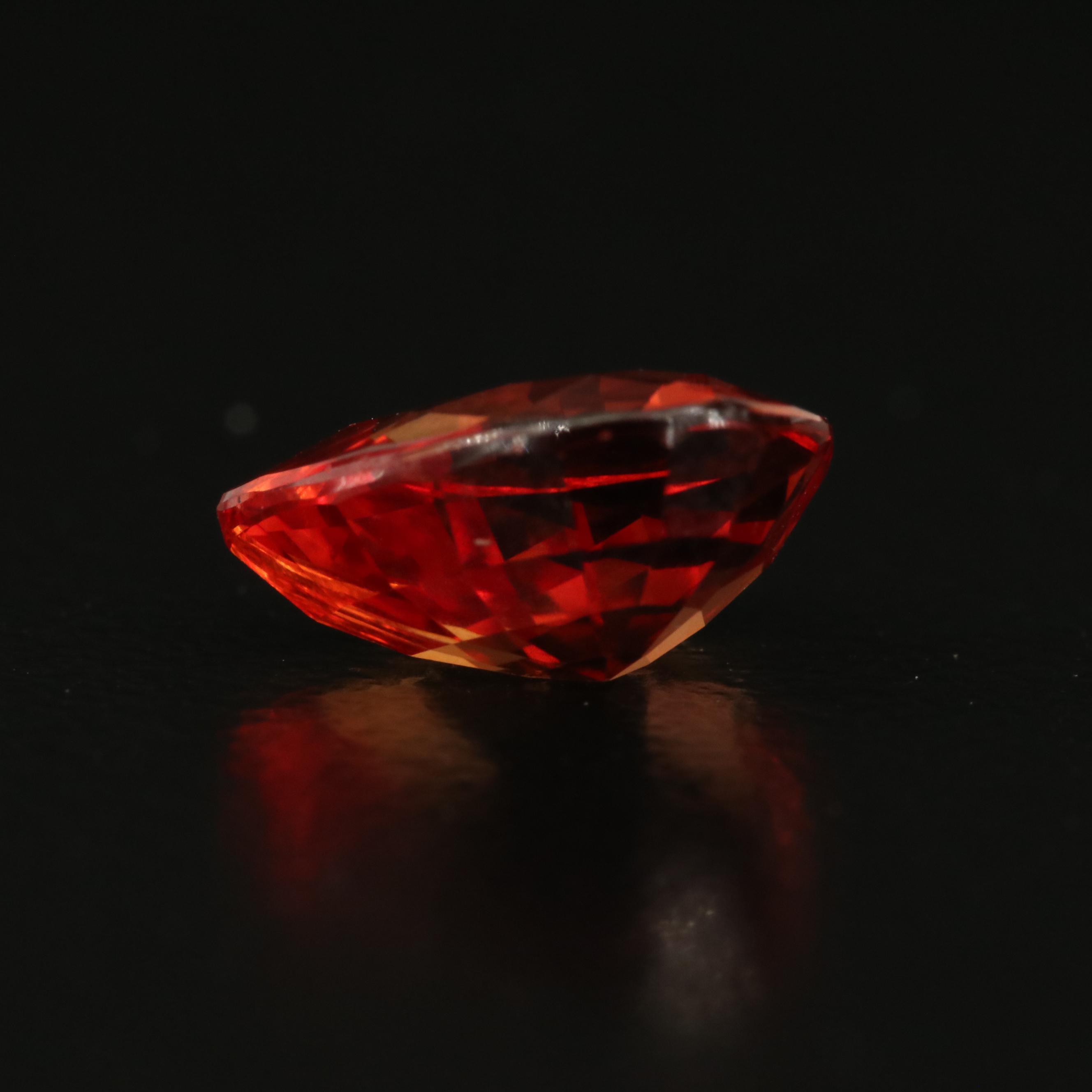 Loose 3.21 CT Lab Grown Sapphire