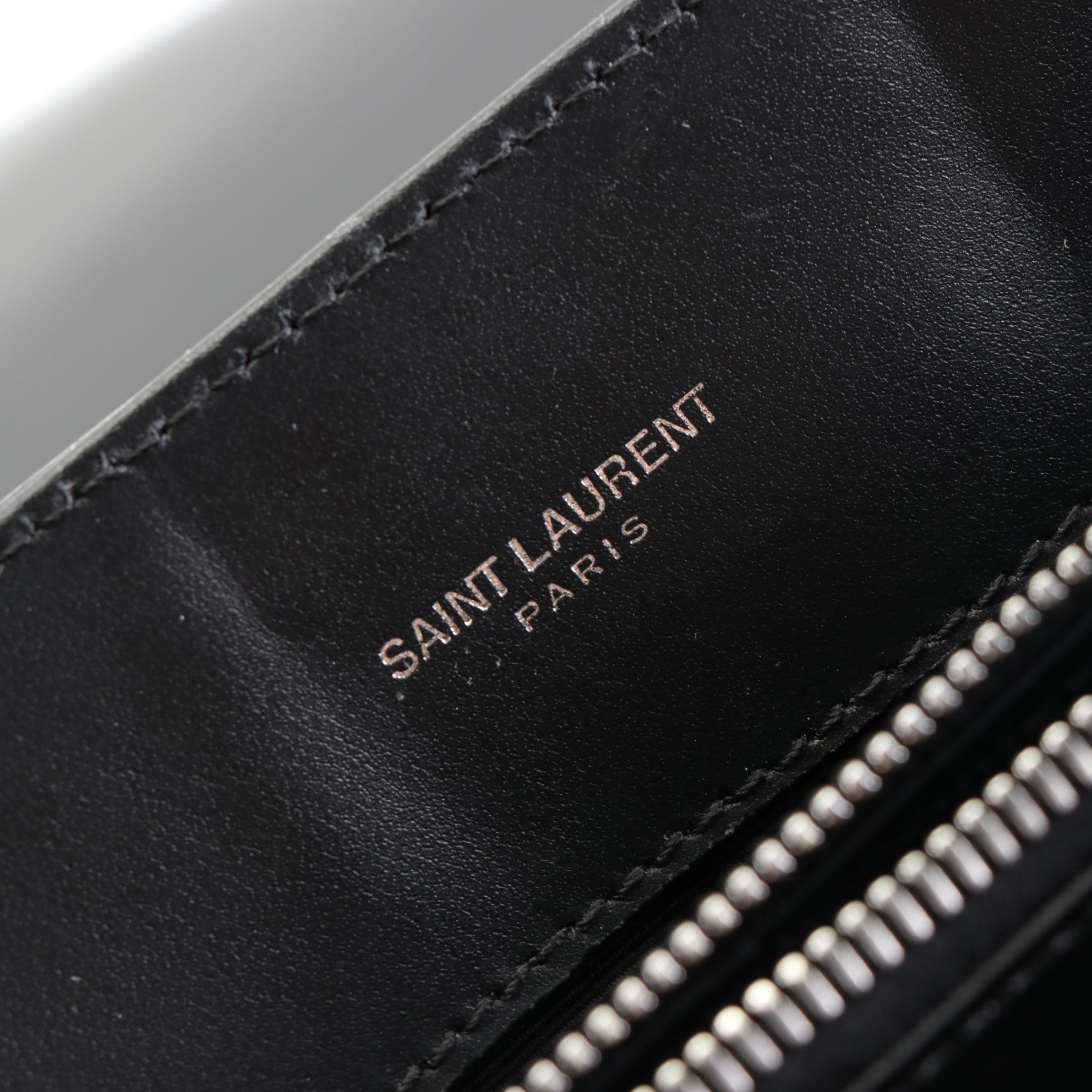 Saint Laurent Medium LouLou Shoulder Bag in Matelasse Chevron Quilted Leather