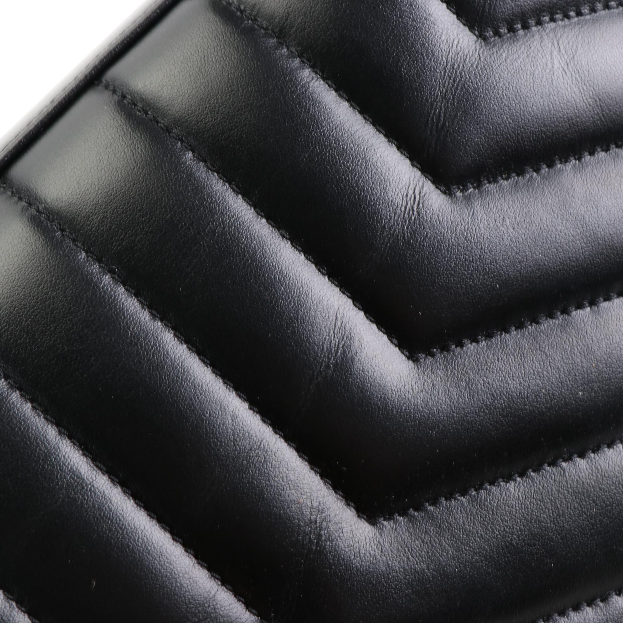 Saint Laurent Medium LouLou Shoulder Bag in Matelasse Chevron Quilted Leather