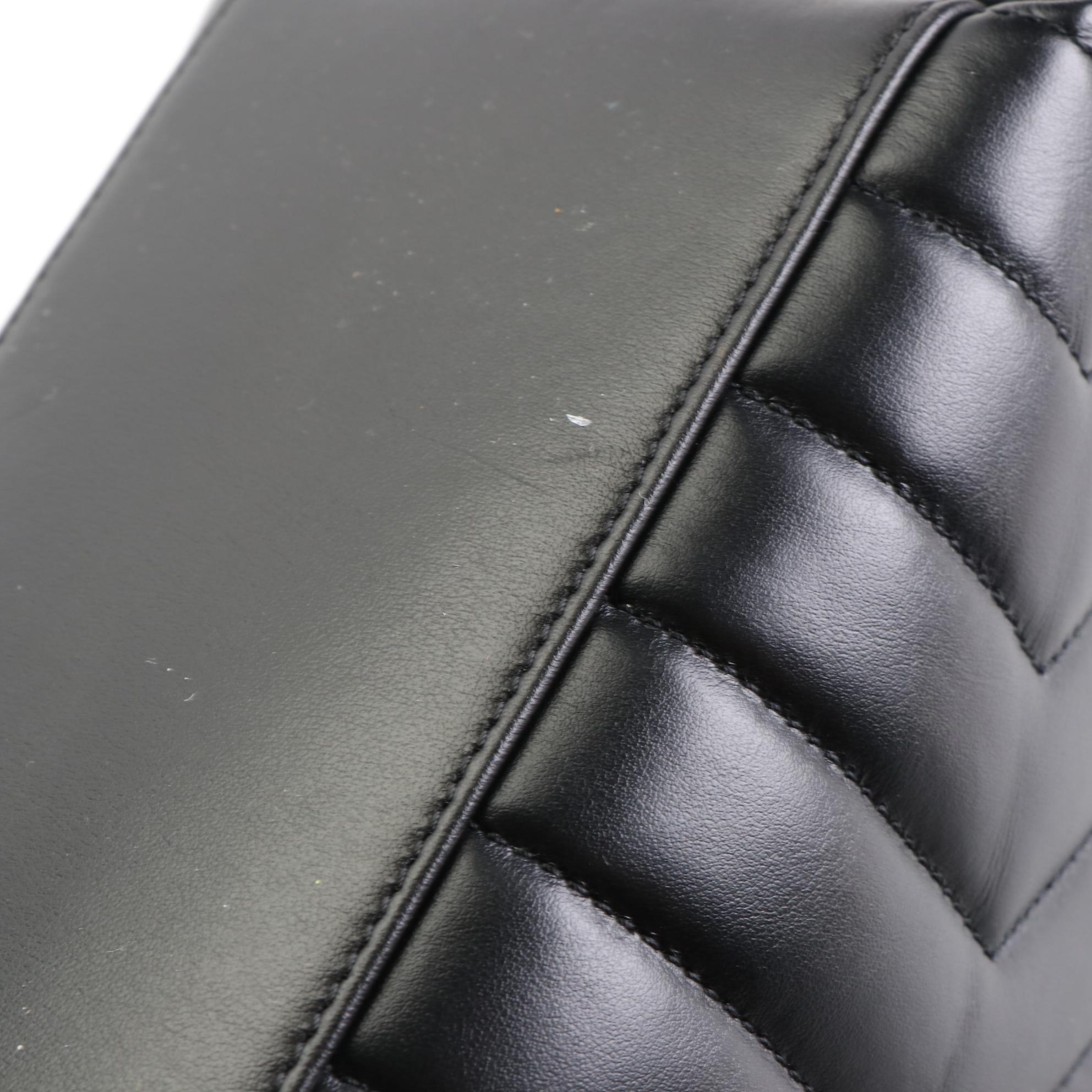 Saint Laurent Medium LouLou Shoulder Bag in Matelasse Chevron Quilted Leather