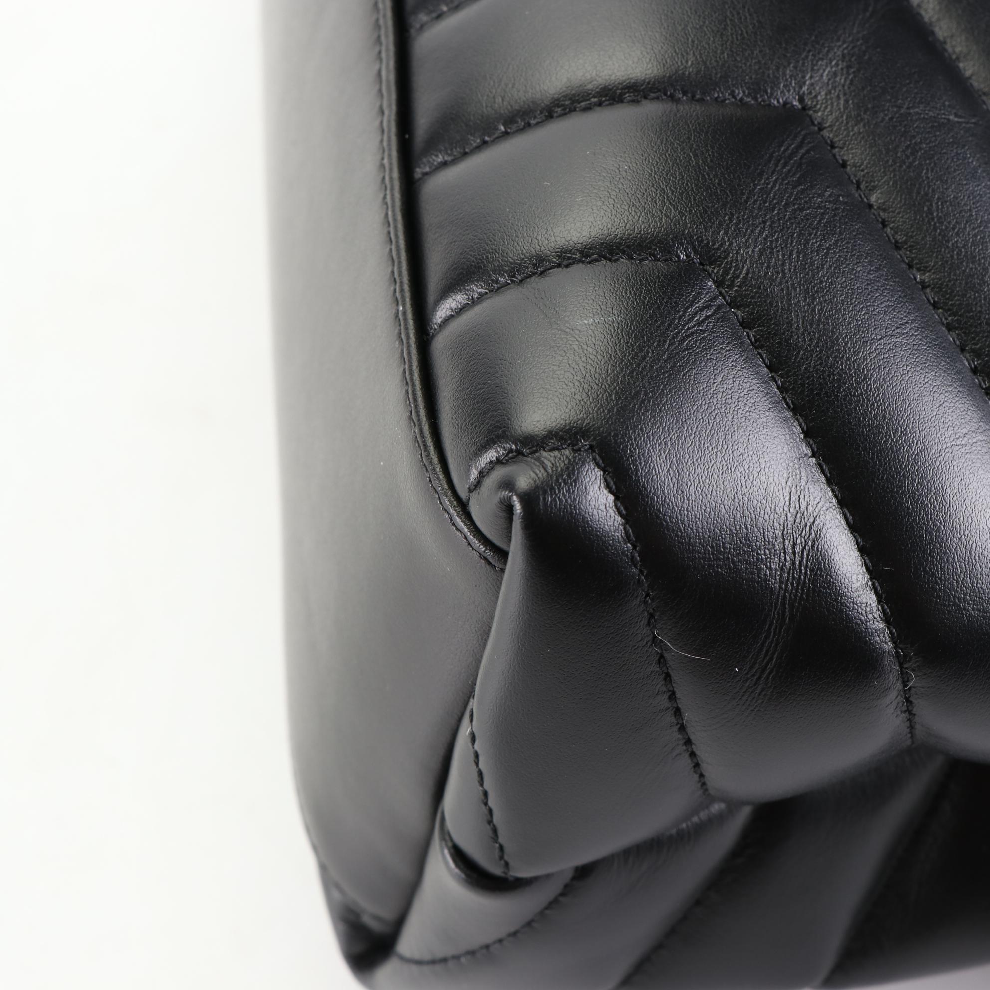 Saint Laurent Medium LouLou Shoulder Bag in Matelasse Chevron Quilted Leather