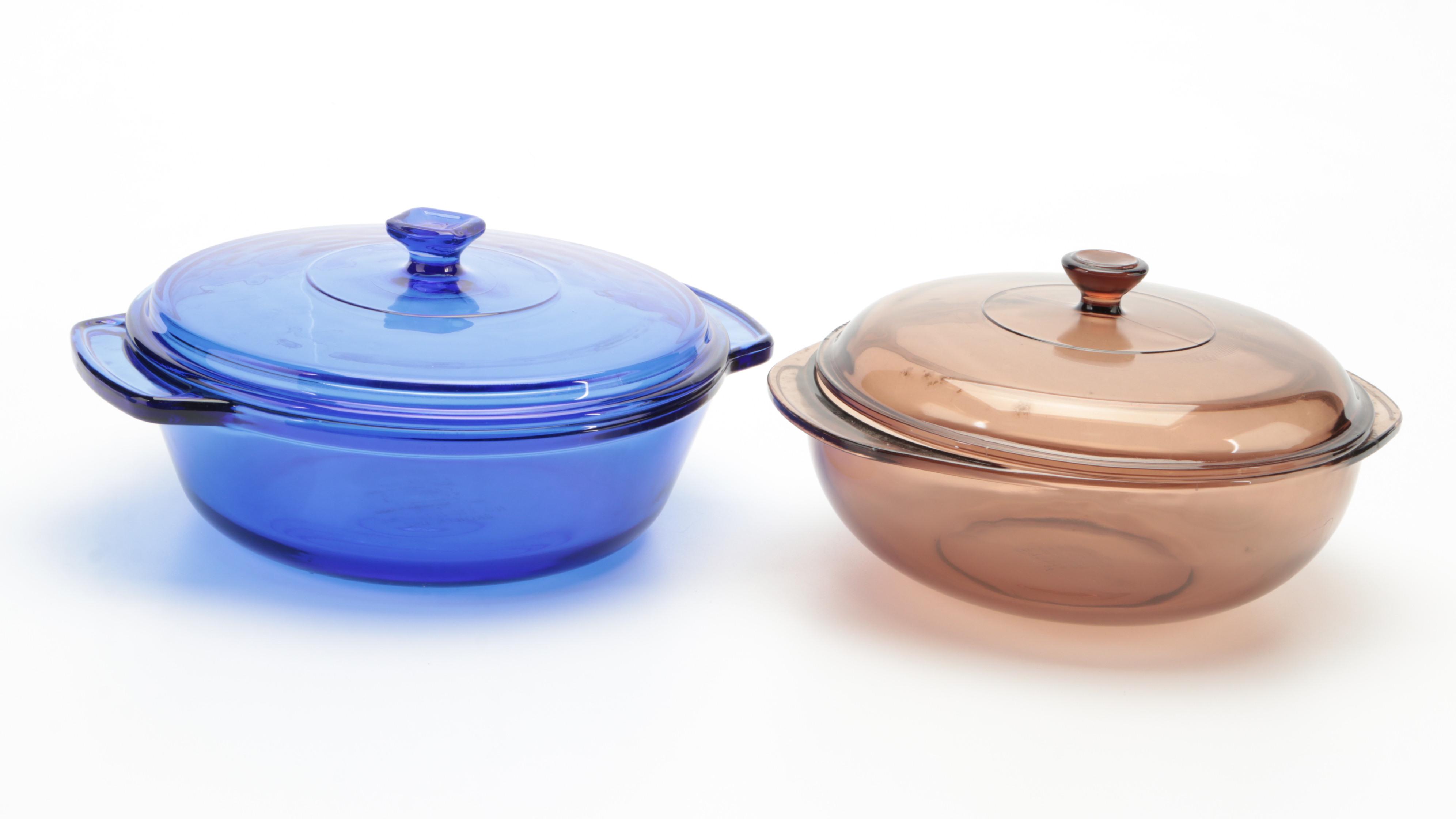 Pyrex and Anchor Hocking Glass Bakeware, Late 20th Century