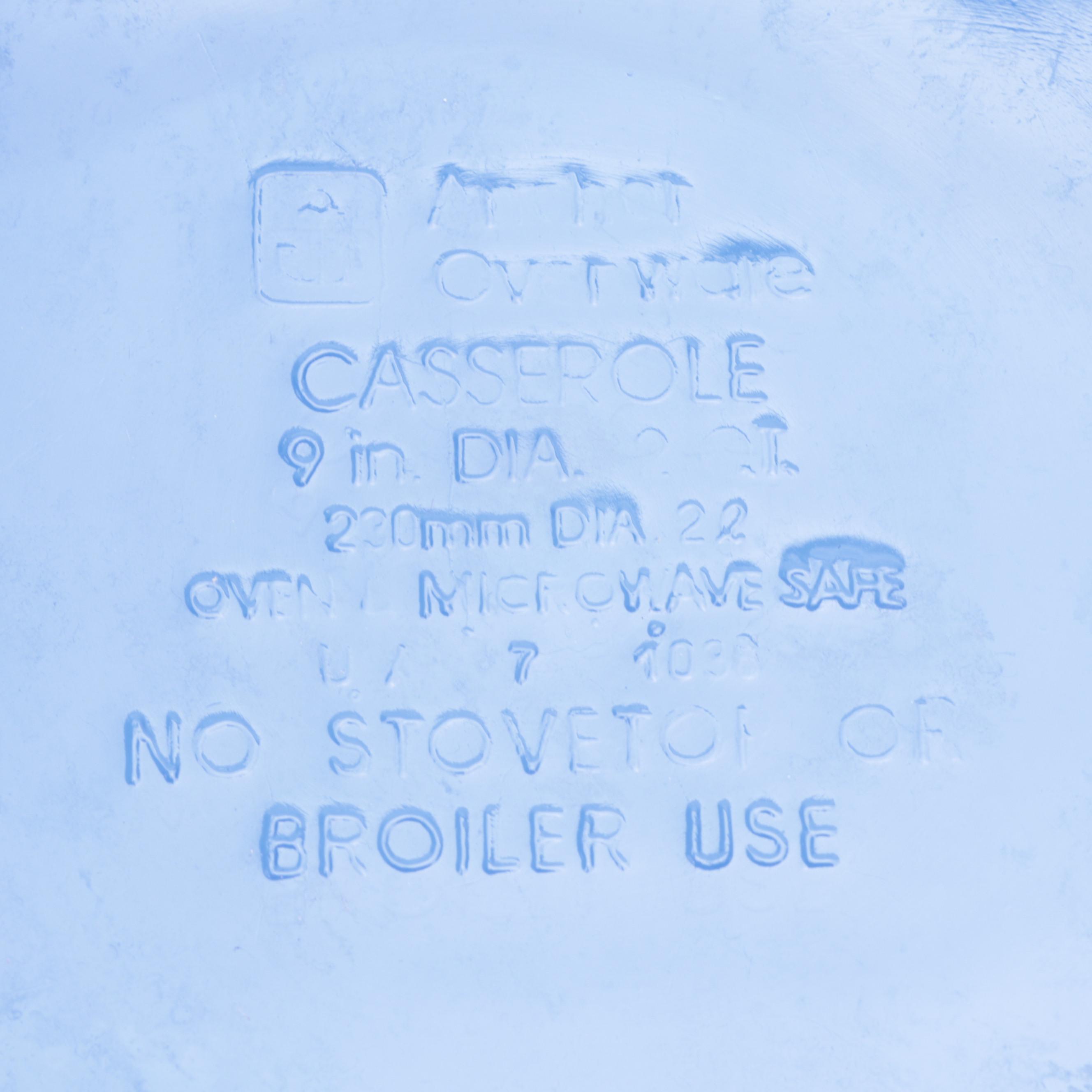 Pyrex and Anchor Hocking Glass Bakeware, Late 20th Century