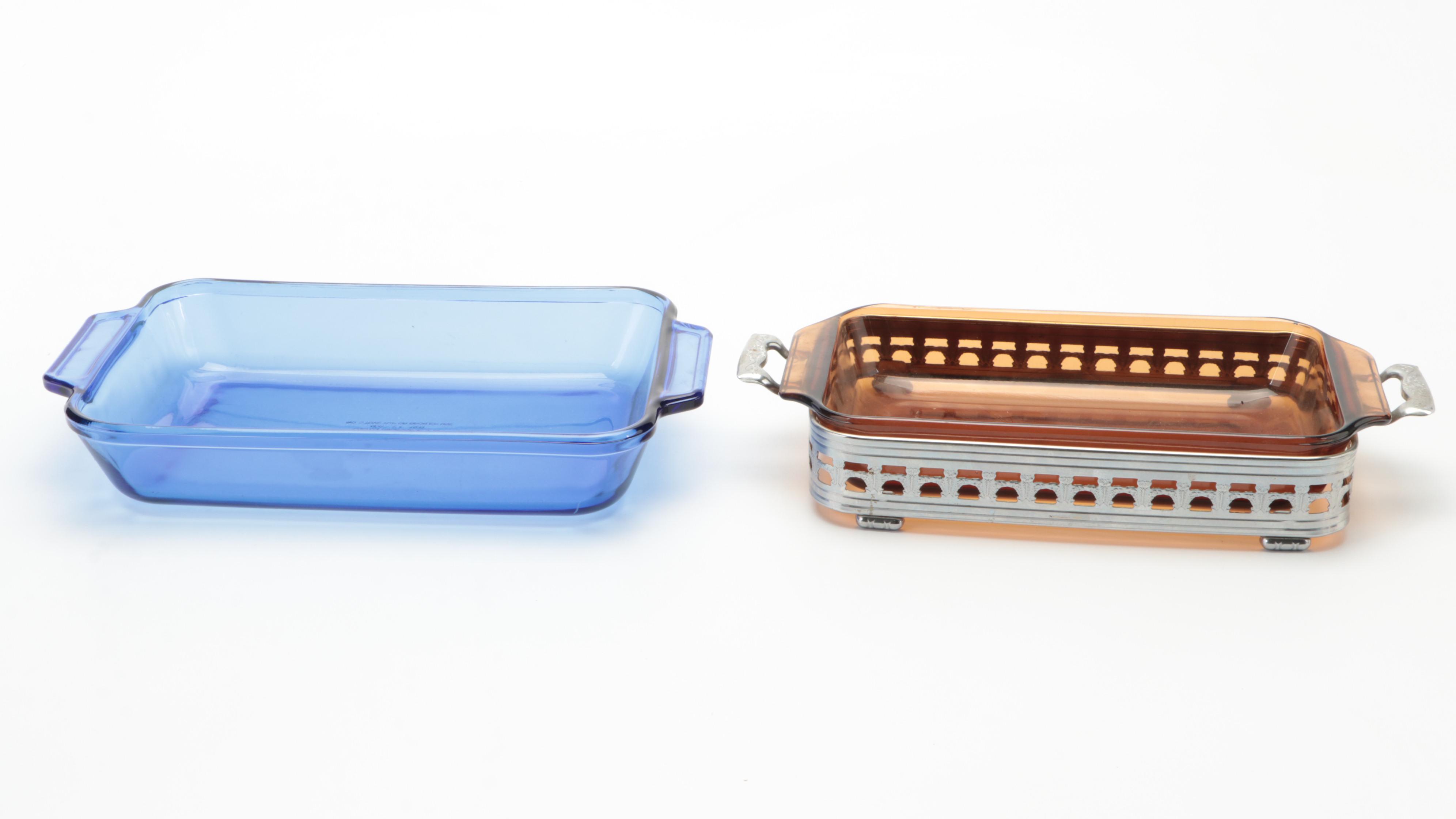 Pyrex and Anchor Hocking Glass Bakeware, Late 20th Century