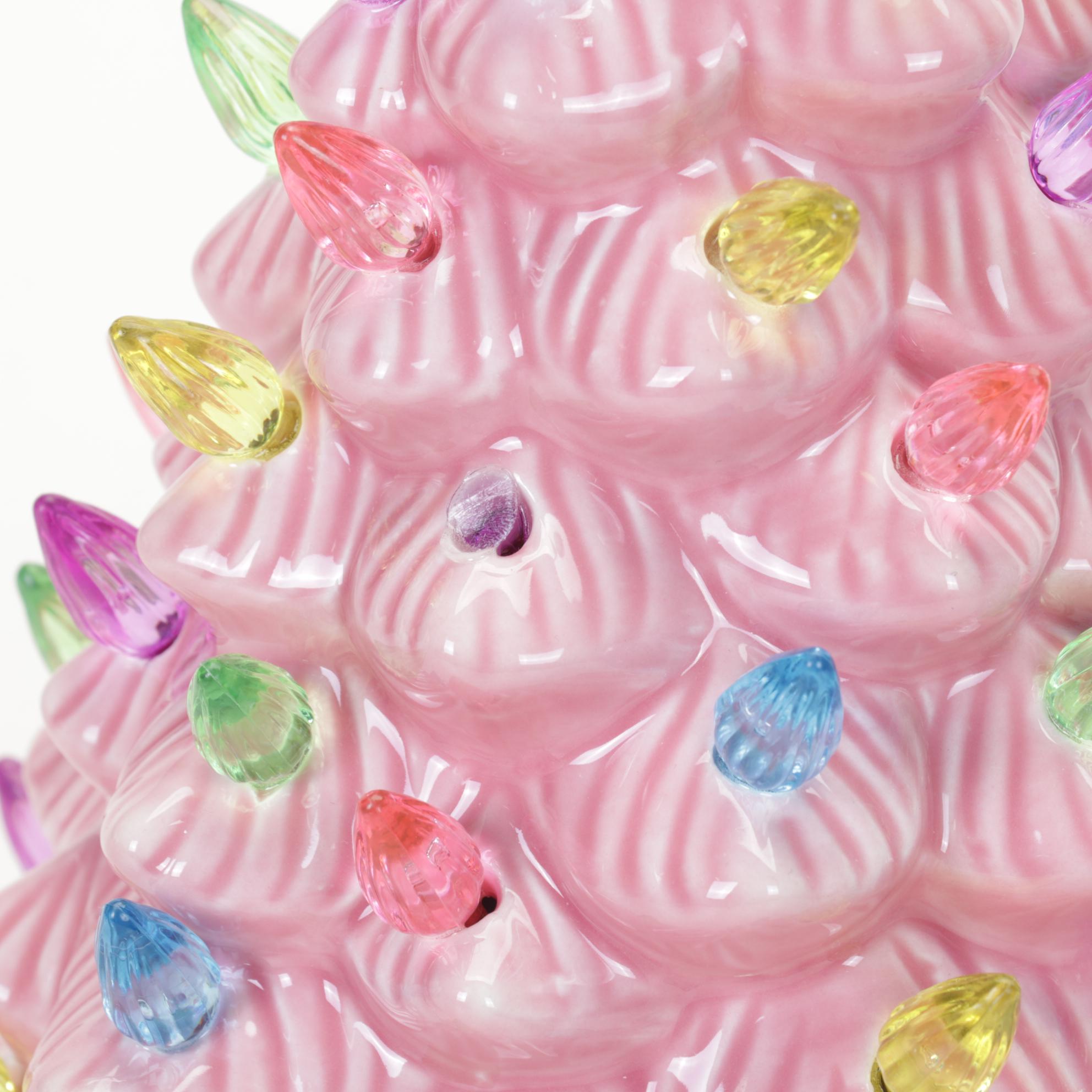 Mr. Christmas and Other Table Top Ceramic Light-Up Christmas Trees