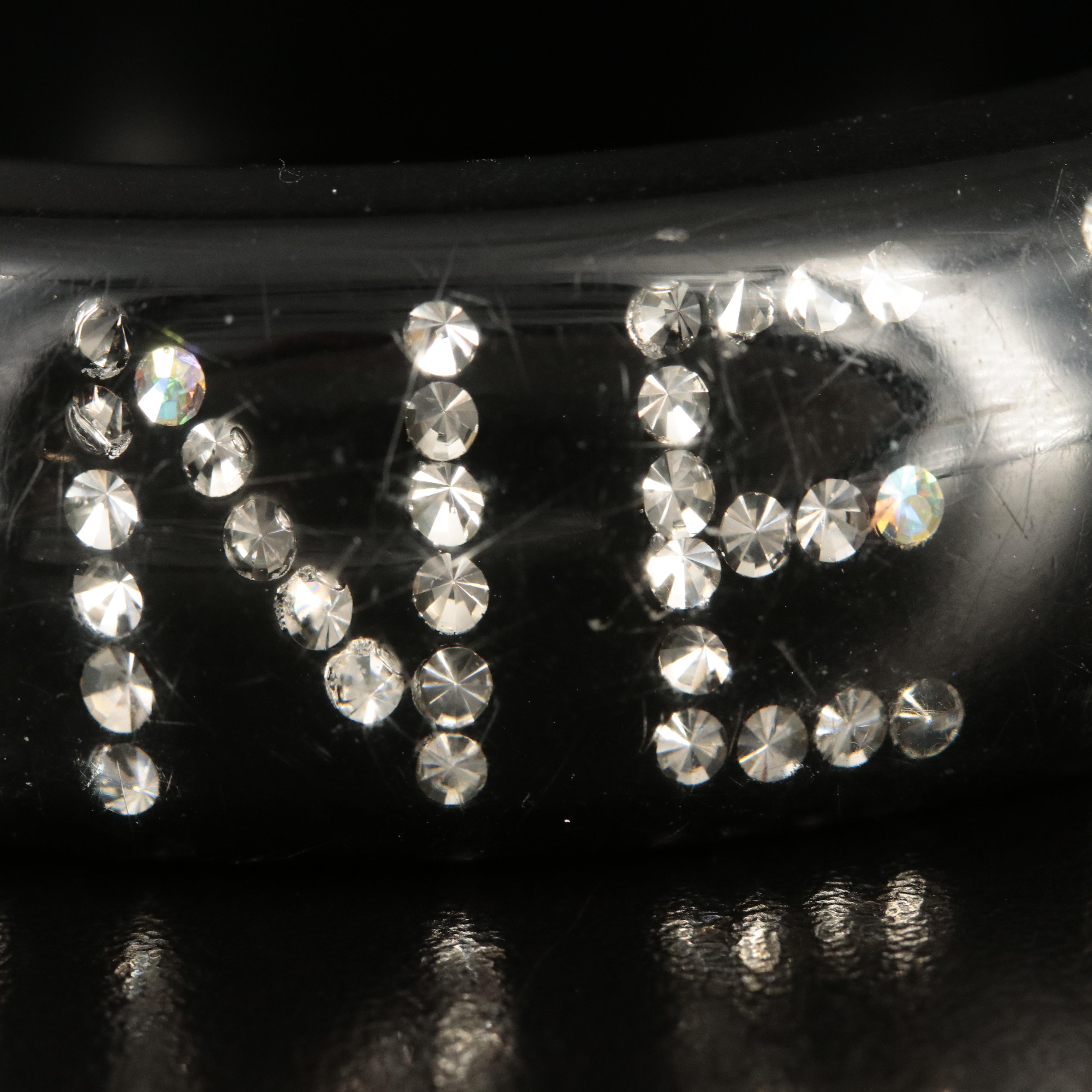 Chanel Logo Medium Crystal Resin Bangle