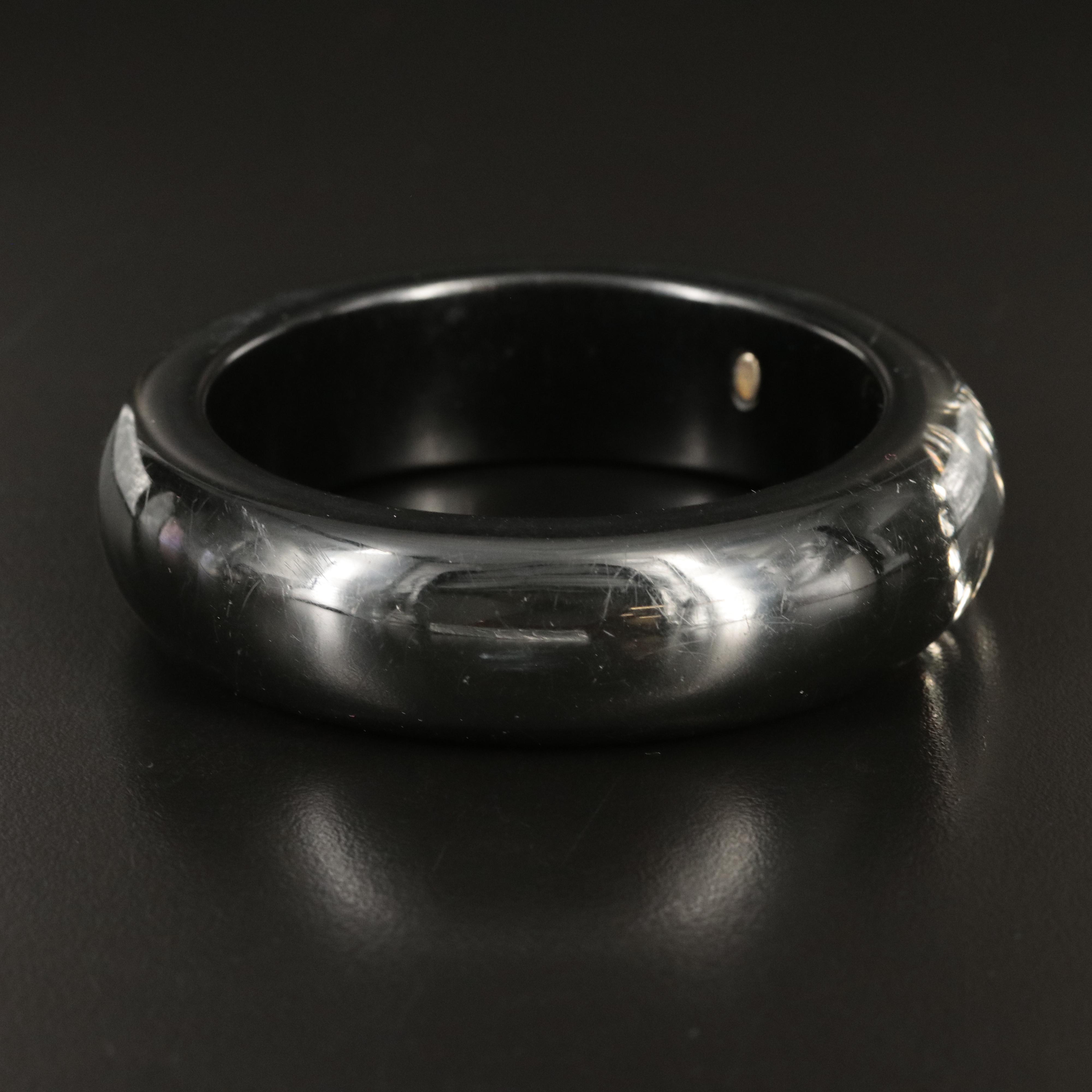 Chanel Logo Medium Crystal Resin Bangle